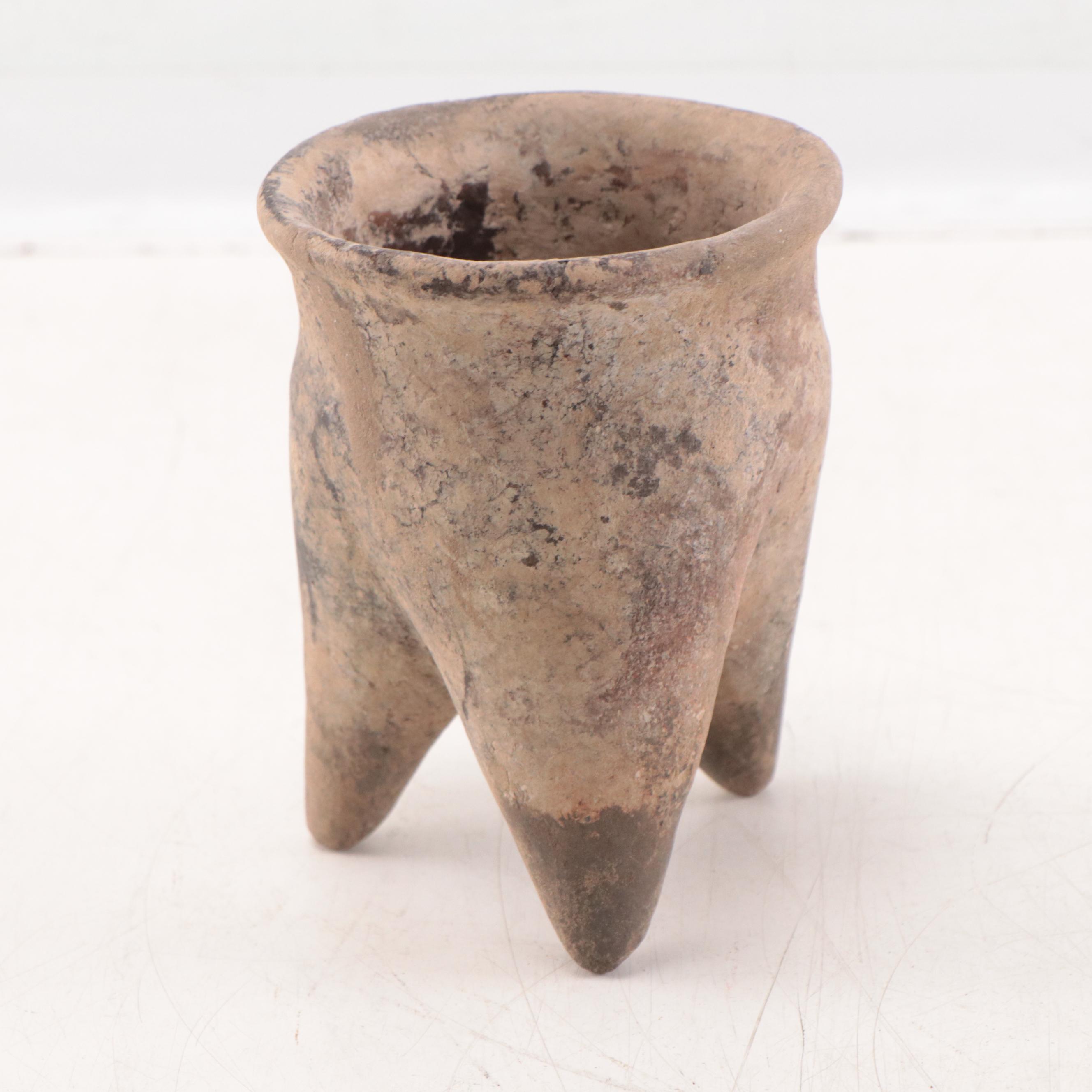 Xiajiadian Chinese Neolithic Tripod Pottery Vessels