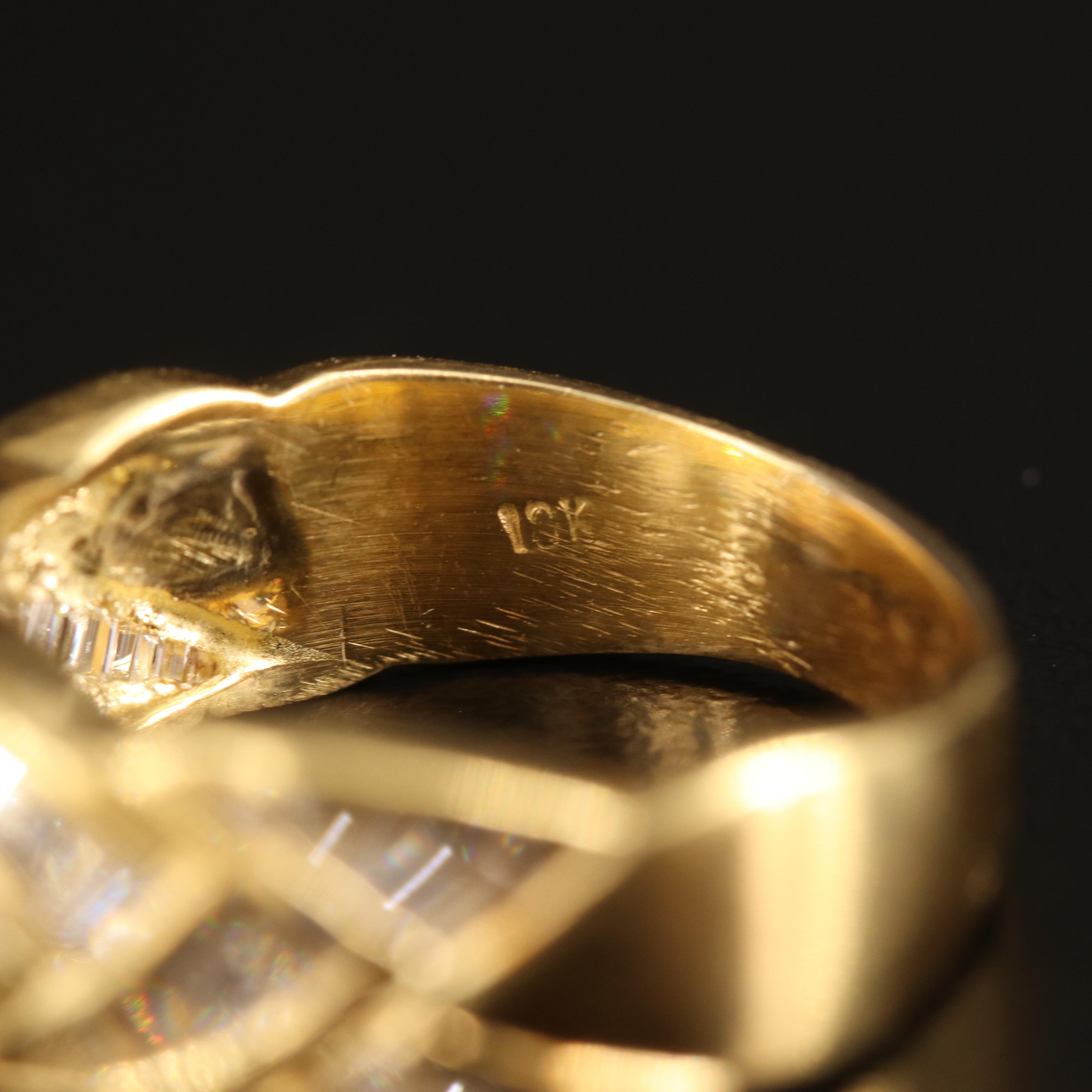 18K 0.93 CTW Diamond Braided Ring