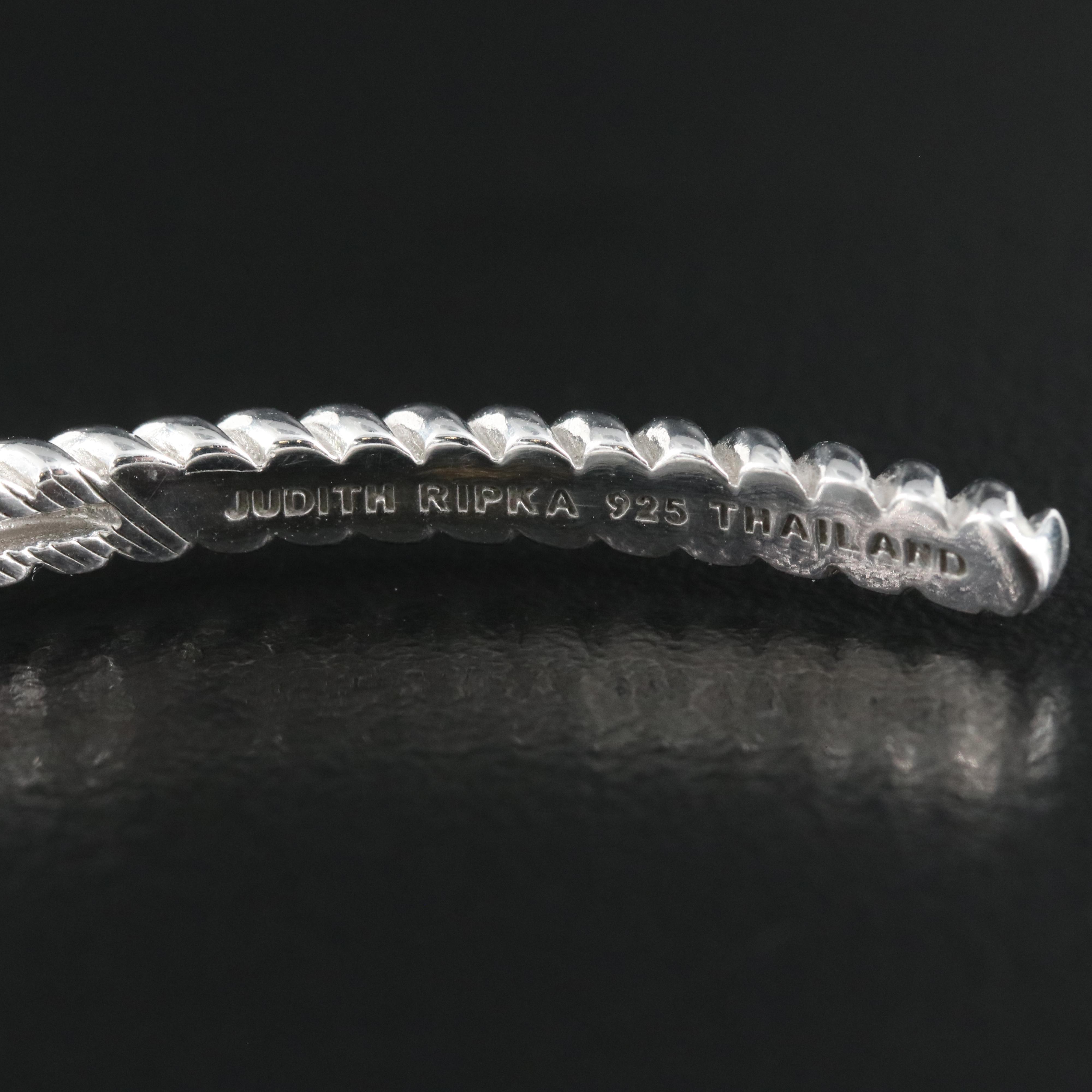 Judith Ripka Sterling Topaz Kick Cuff