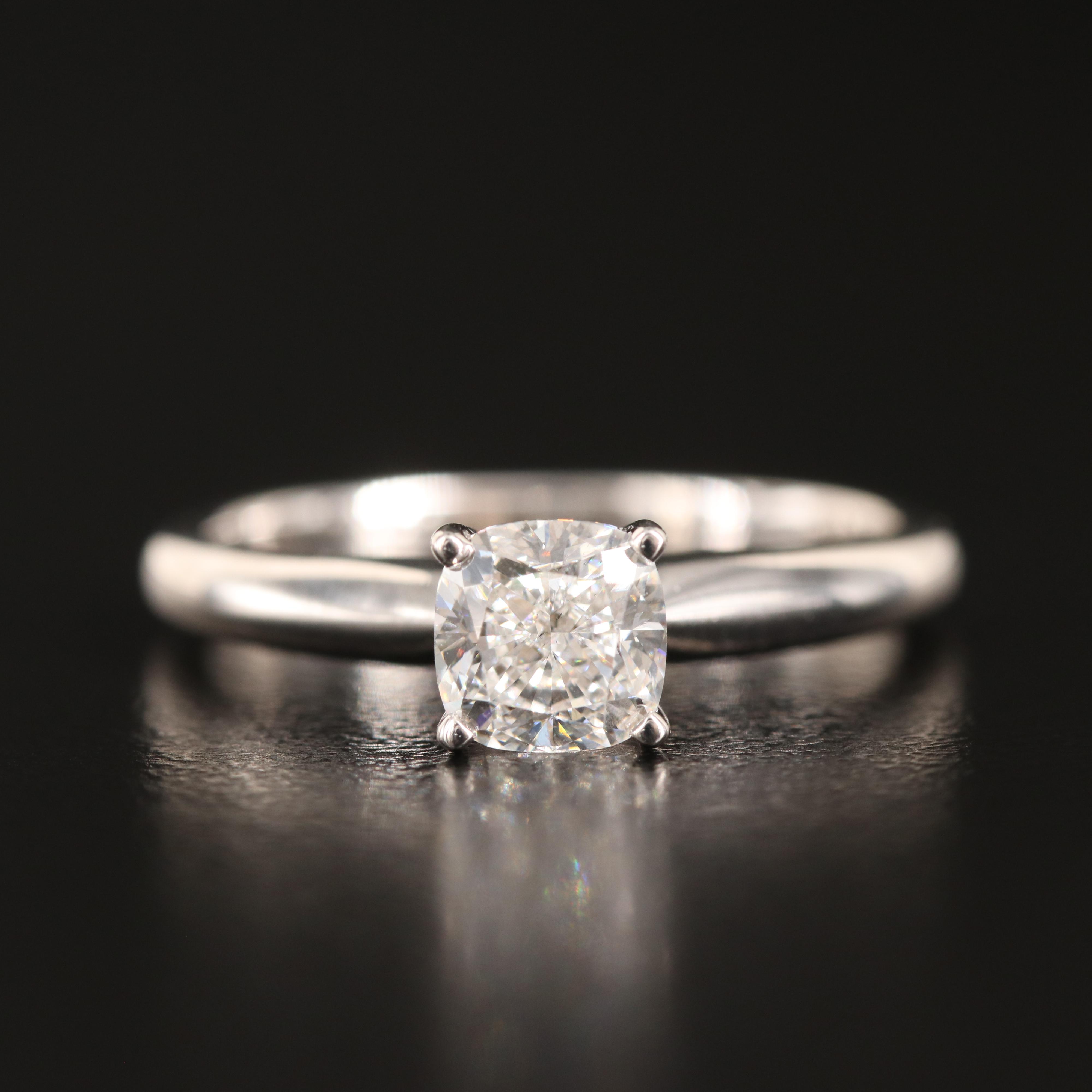 14K 1.00 CT Lab Grown Diamond Solitaire Ring with IGI Report