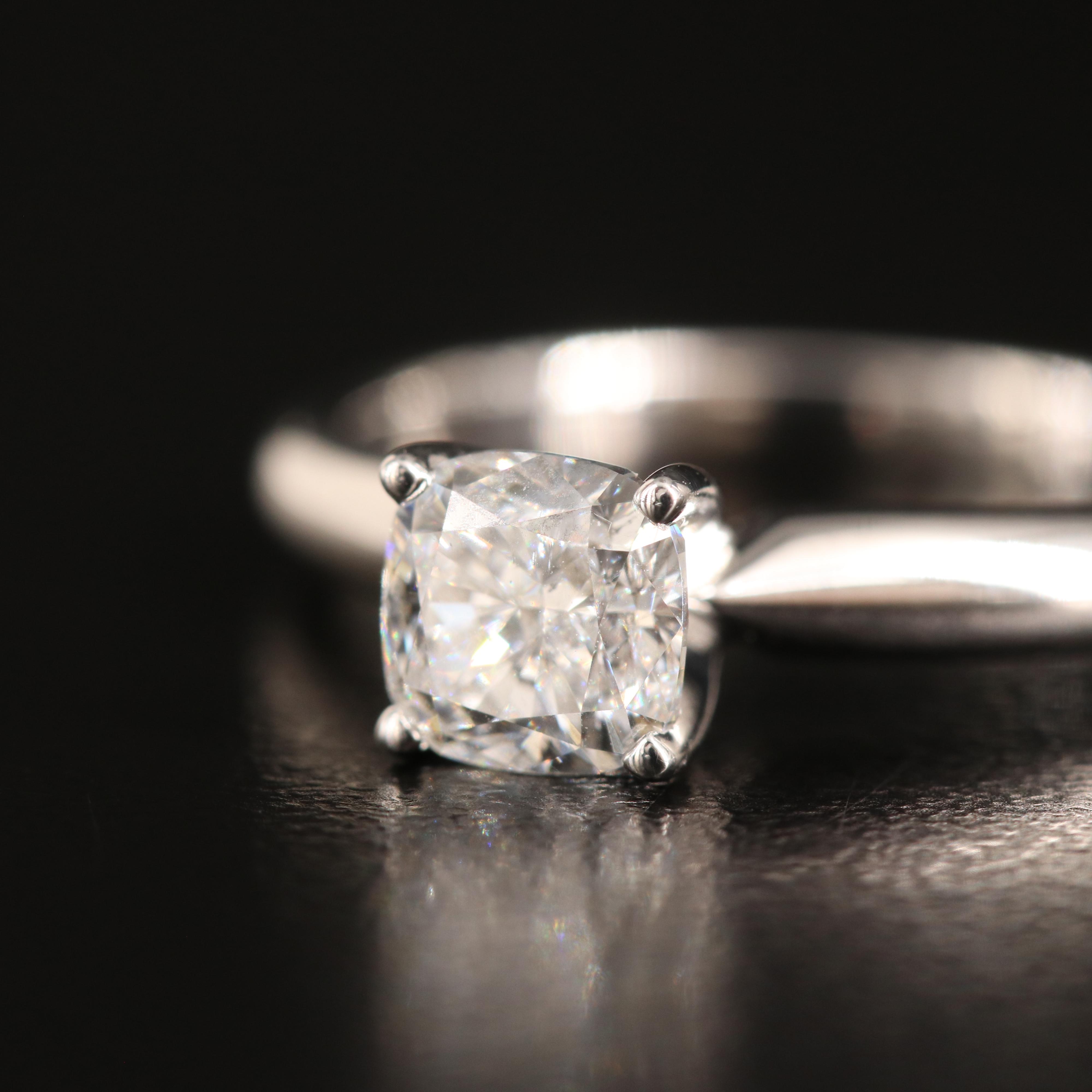 14K 1.00 CT Lab Grown Diamond Solitaire Ring with IGI Report