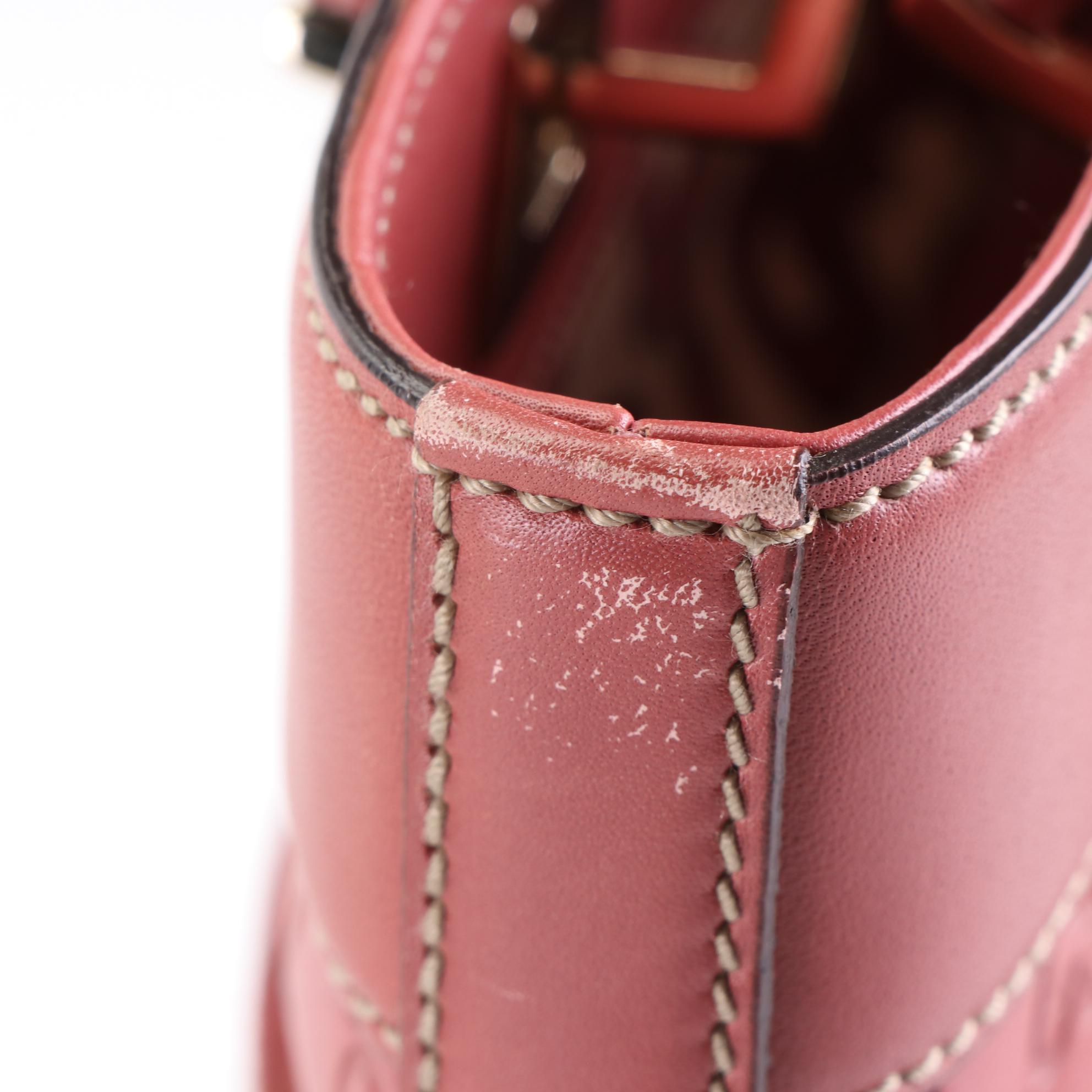 Gucci Punch GG Embossed Leather Shoulder Bag