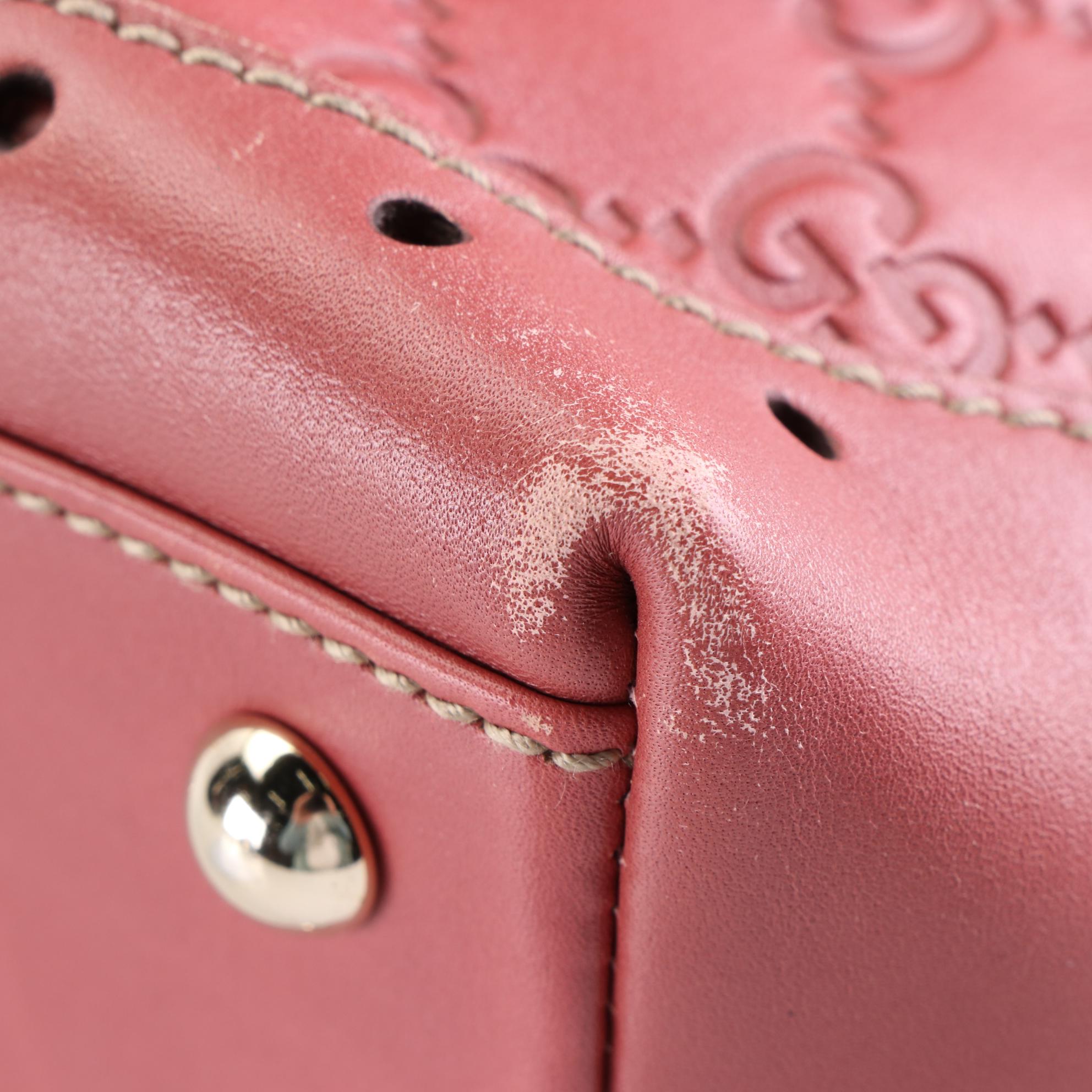 Gucci Punch GG Embossed Leather Shoulder Bag