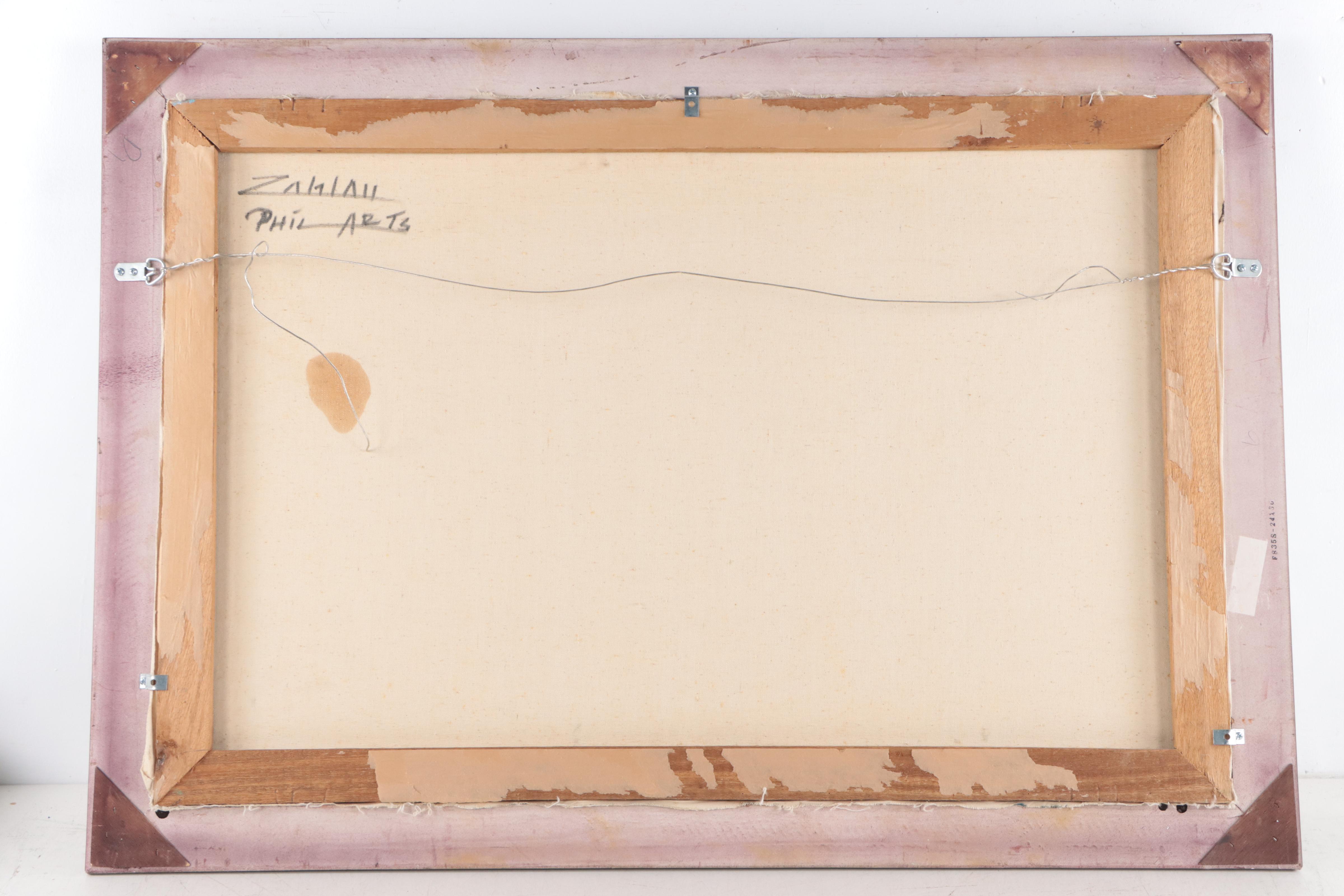 Cesar Buenaventura y Espinosa Seascape Oil Painting, 1970