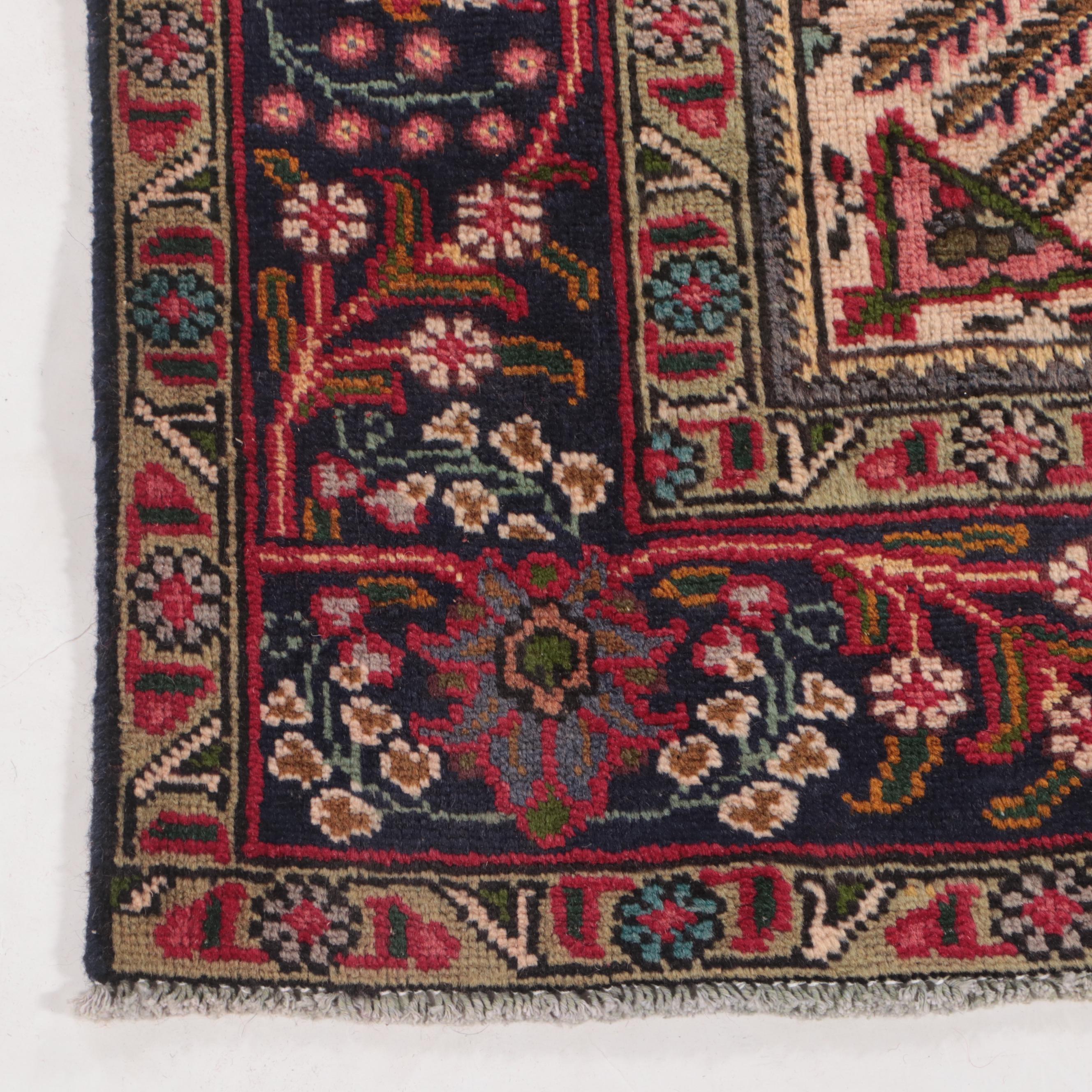 6'3 x 8'6 Hand-Knotted Persian Tabriz Area Rug