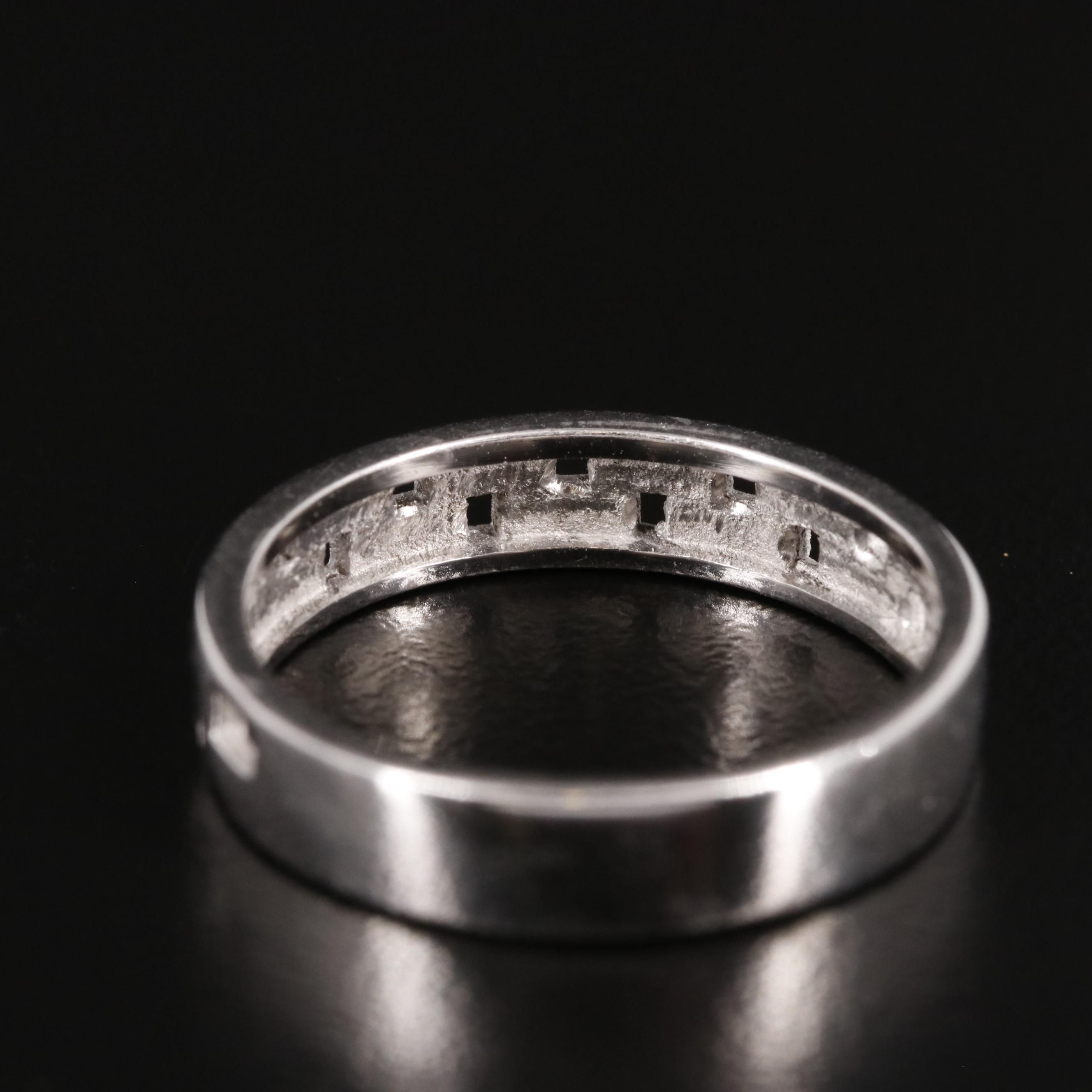 Sterling Geometric Band