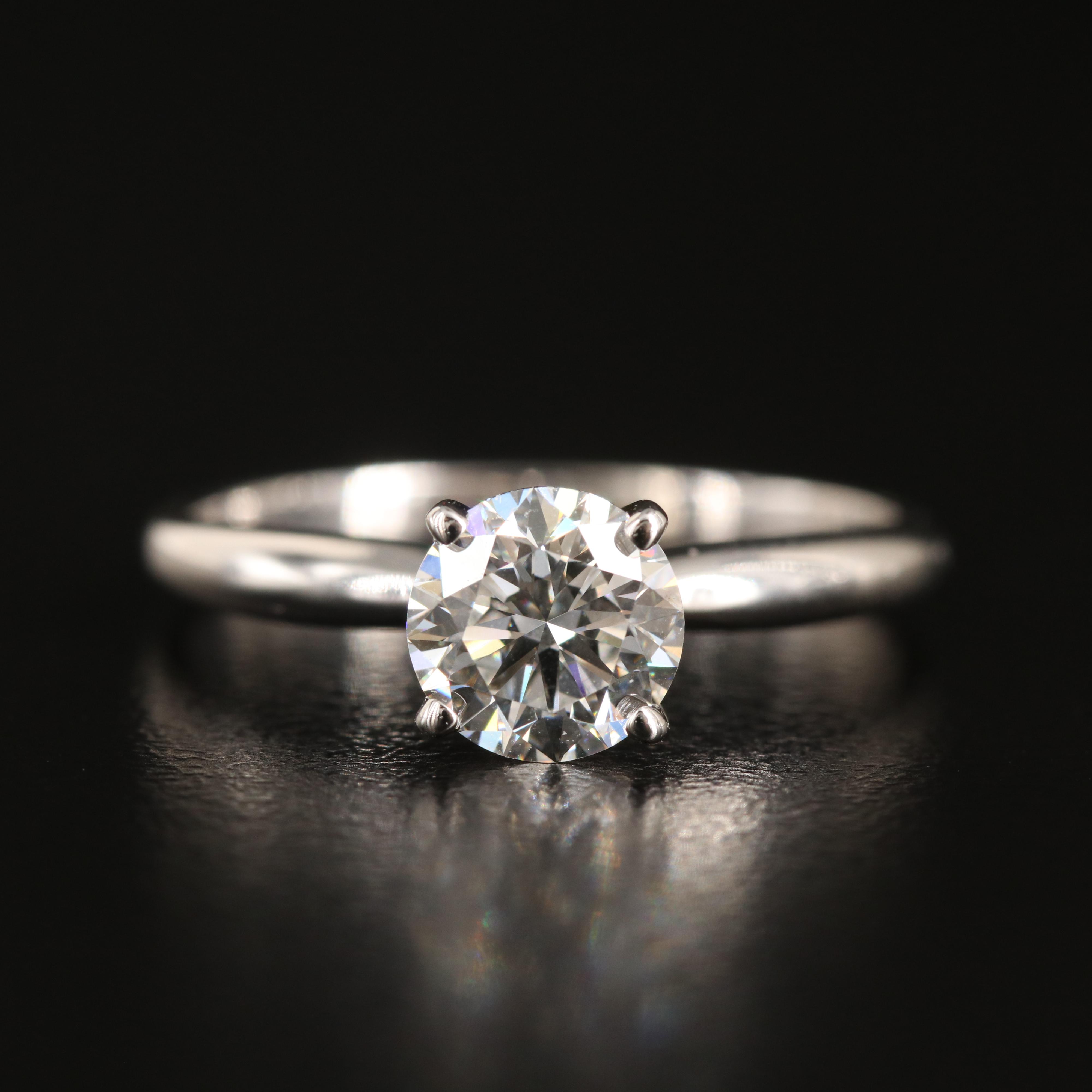 14K 1.00 CT Lab Grown Diamond Solitaire Ring with IGI Report