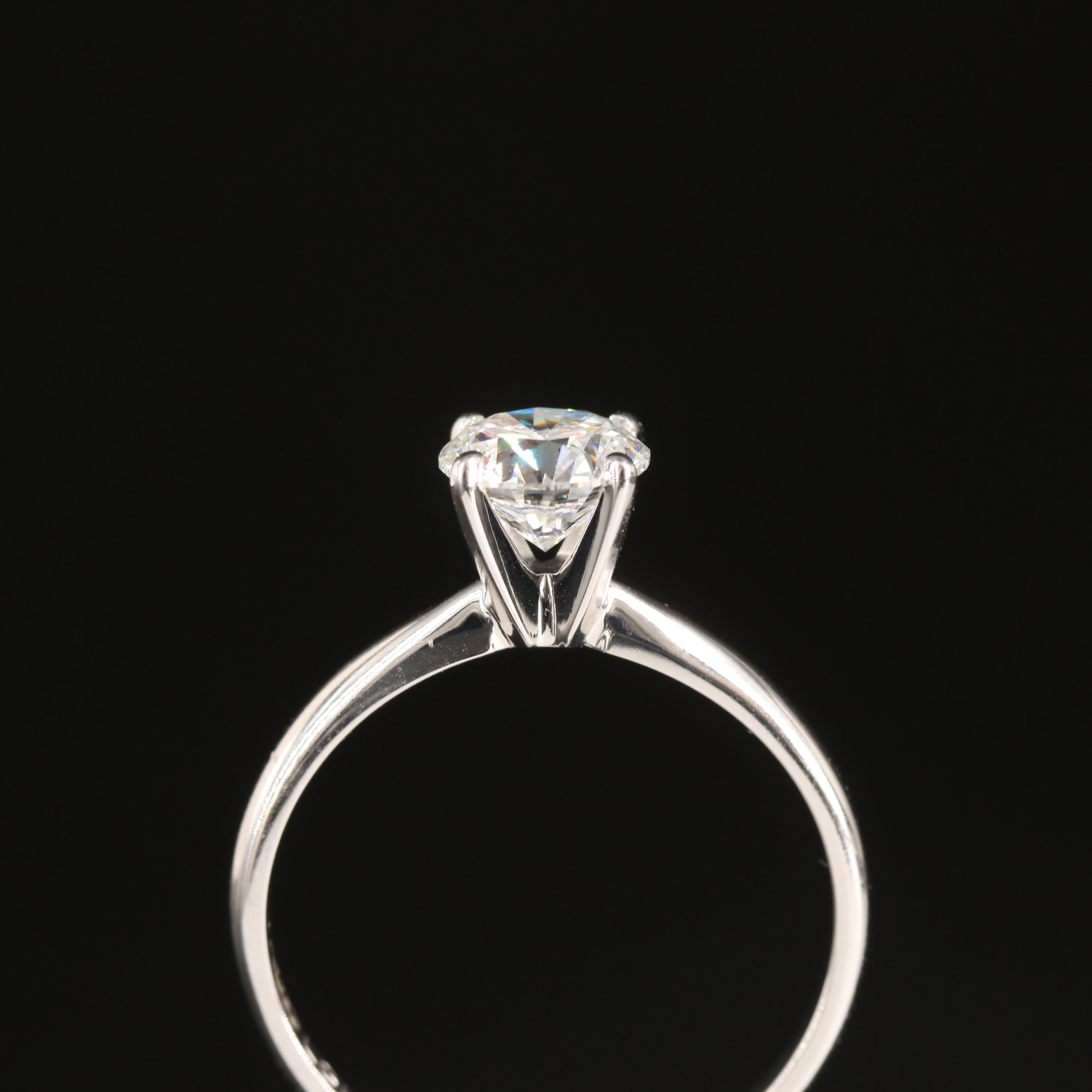 14K 1.00 CT Lab Grown Diamond Solitaire Ring with IGI Report