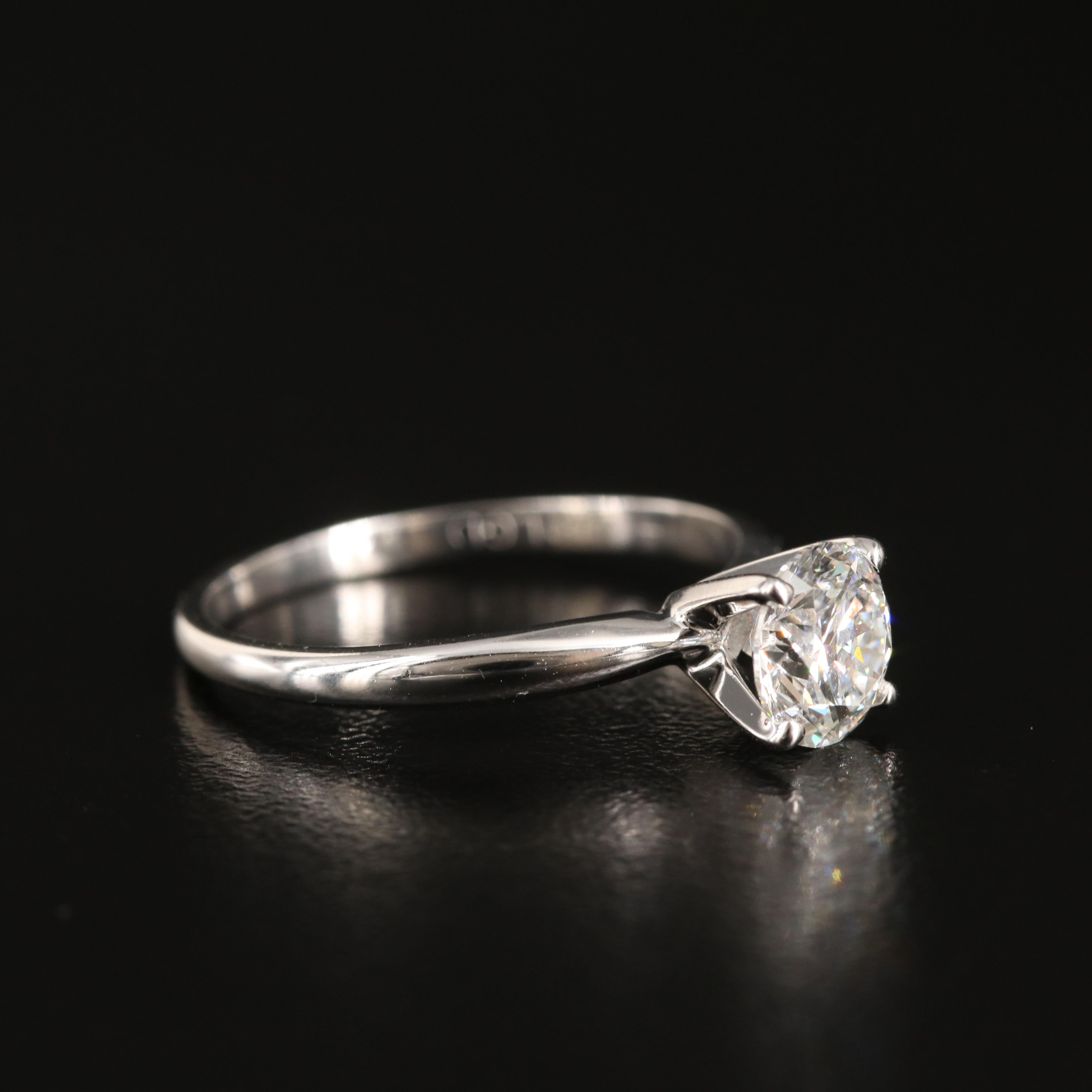 14K 1.00 CT Lab Grown Diamond Solitaire Ring with IGI Report