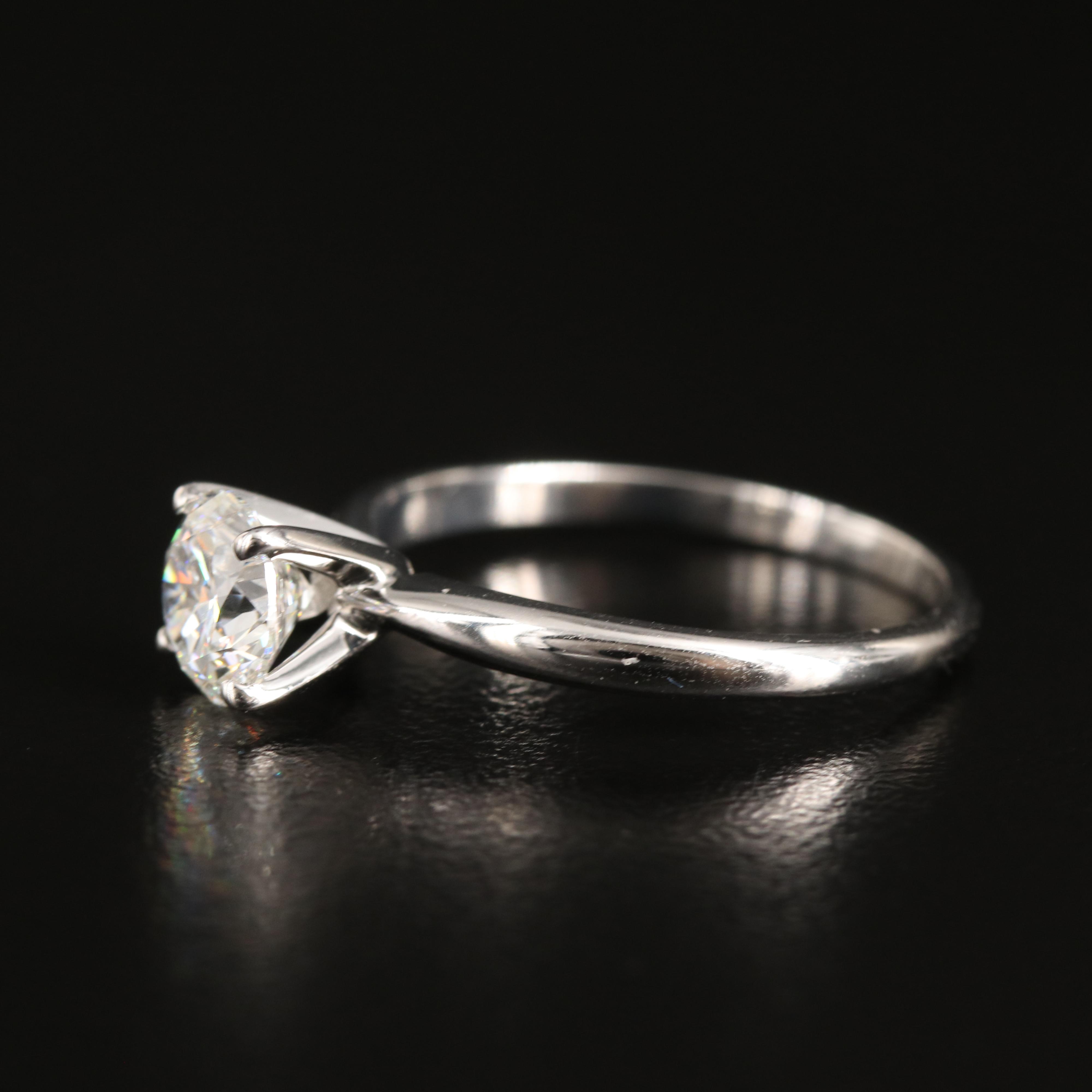 14K 1.00 CT Lab Grown Diamond Solitaire Ring with IGI Report