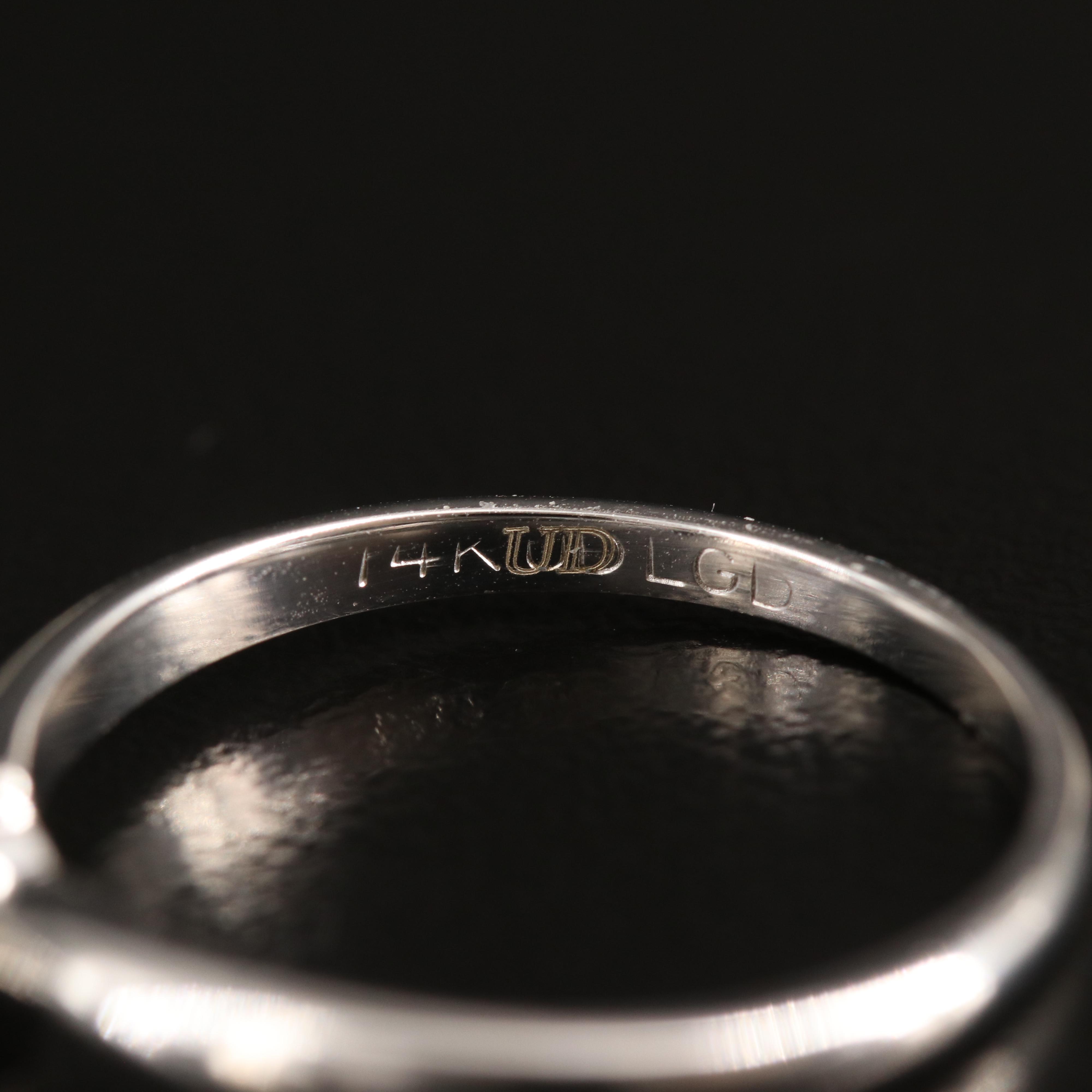 14K 1.00 CT Lab Grown Diamond Solitaire Ring with IGI Report