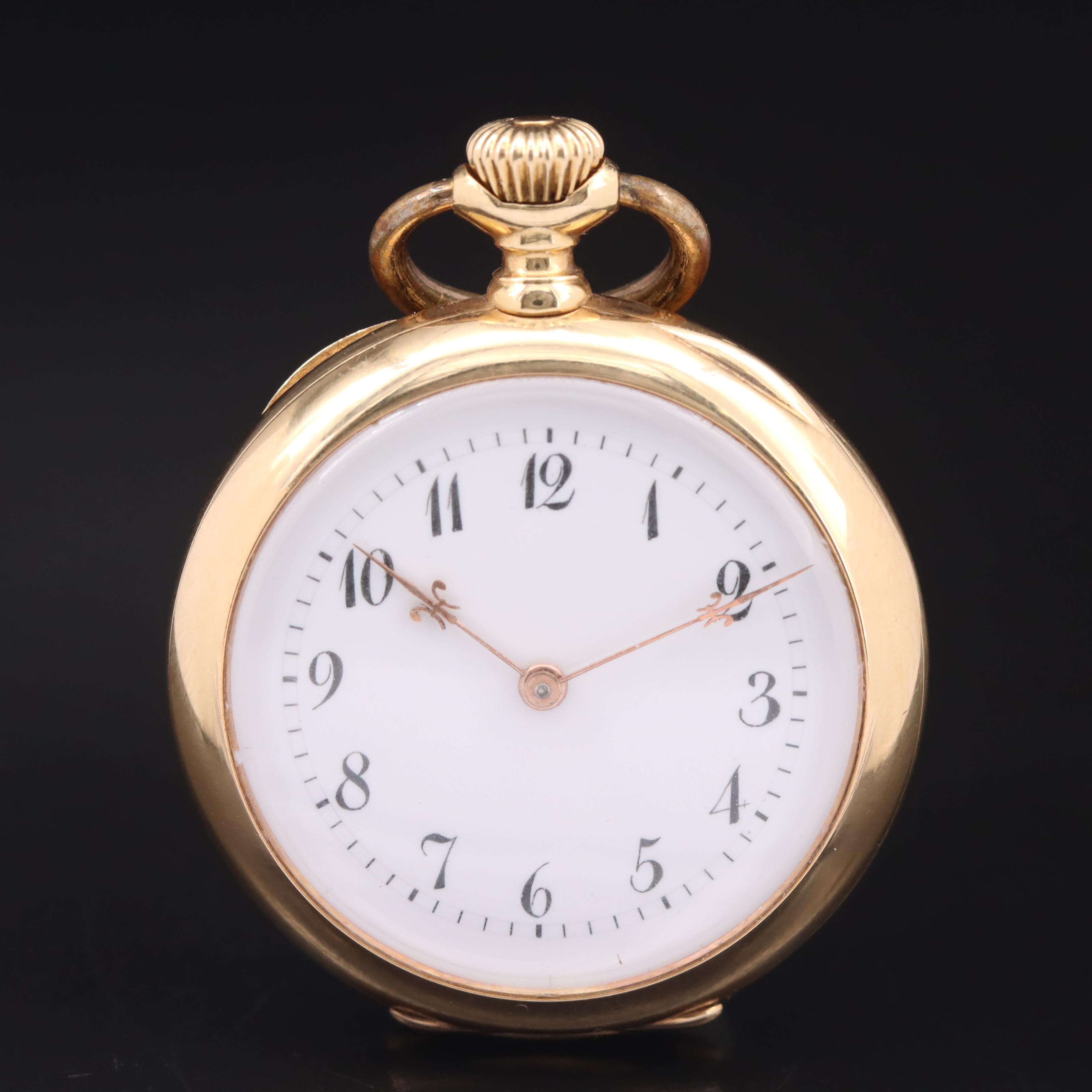 18K Swiss Pocket Watch for Geo. C. Schreve, San Francisco