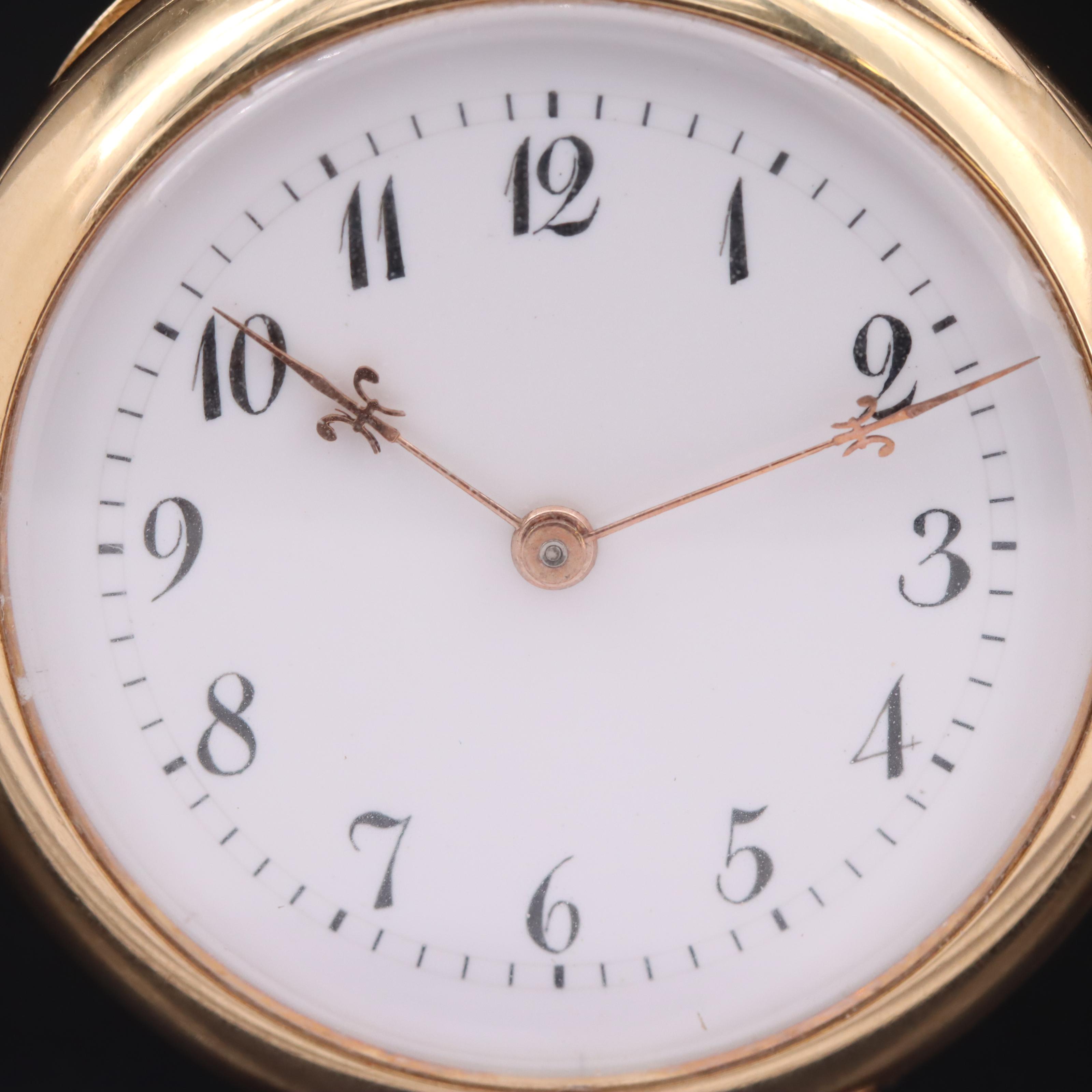 18K Swiss Pocket Watch for Geo. C. Schreve, San Francisco