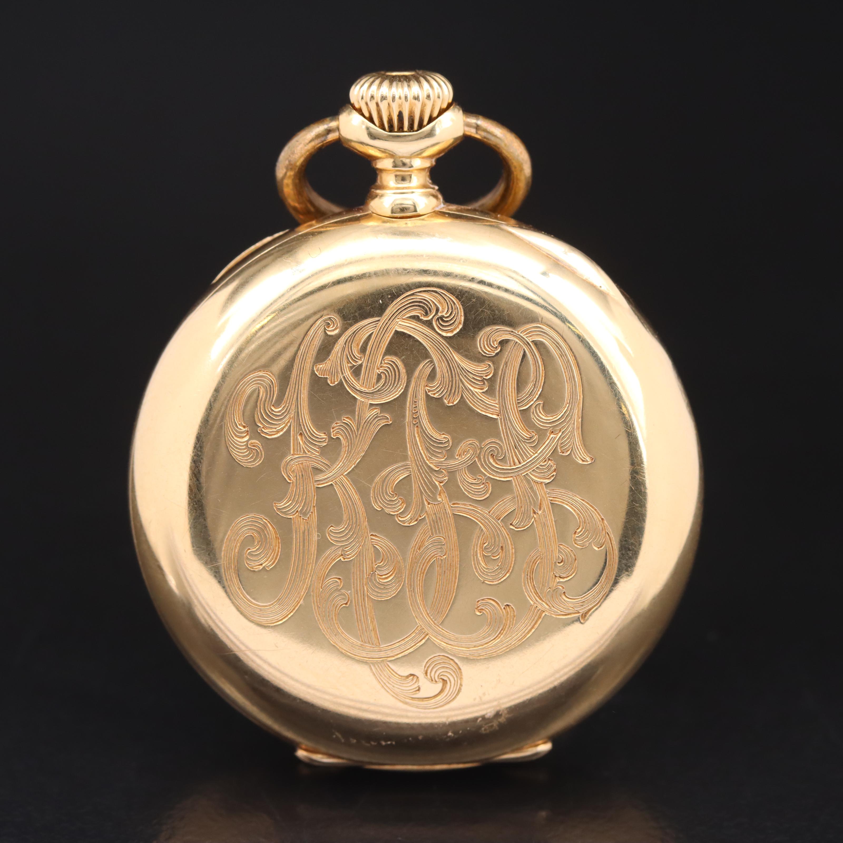 18K Swiss Pocket Watch for Geo. C. Schreve, San Francisco