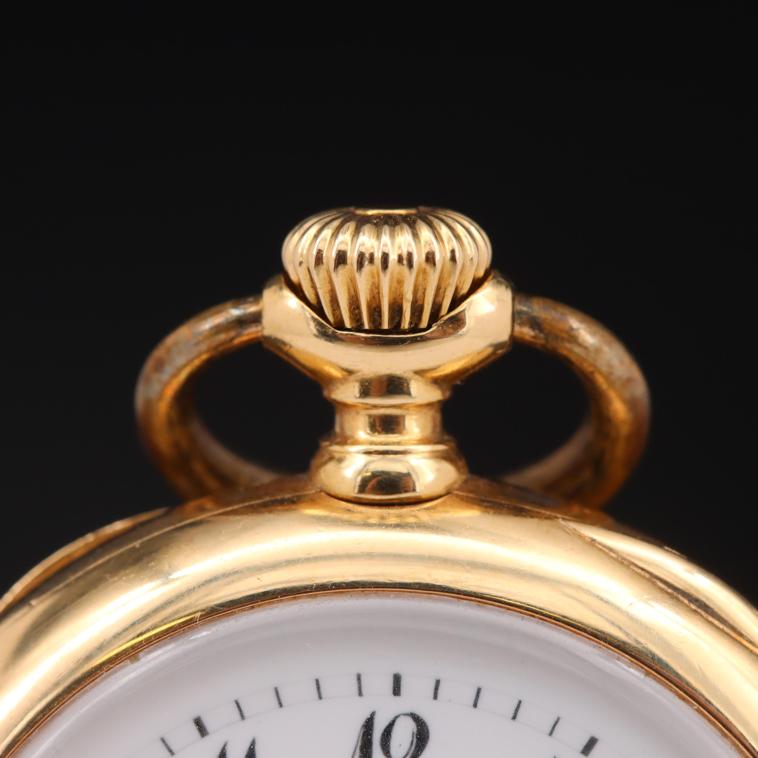 18K Swiss Pocket Watch for Geo. C. Schreve, San Francisco