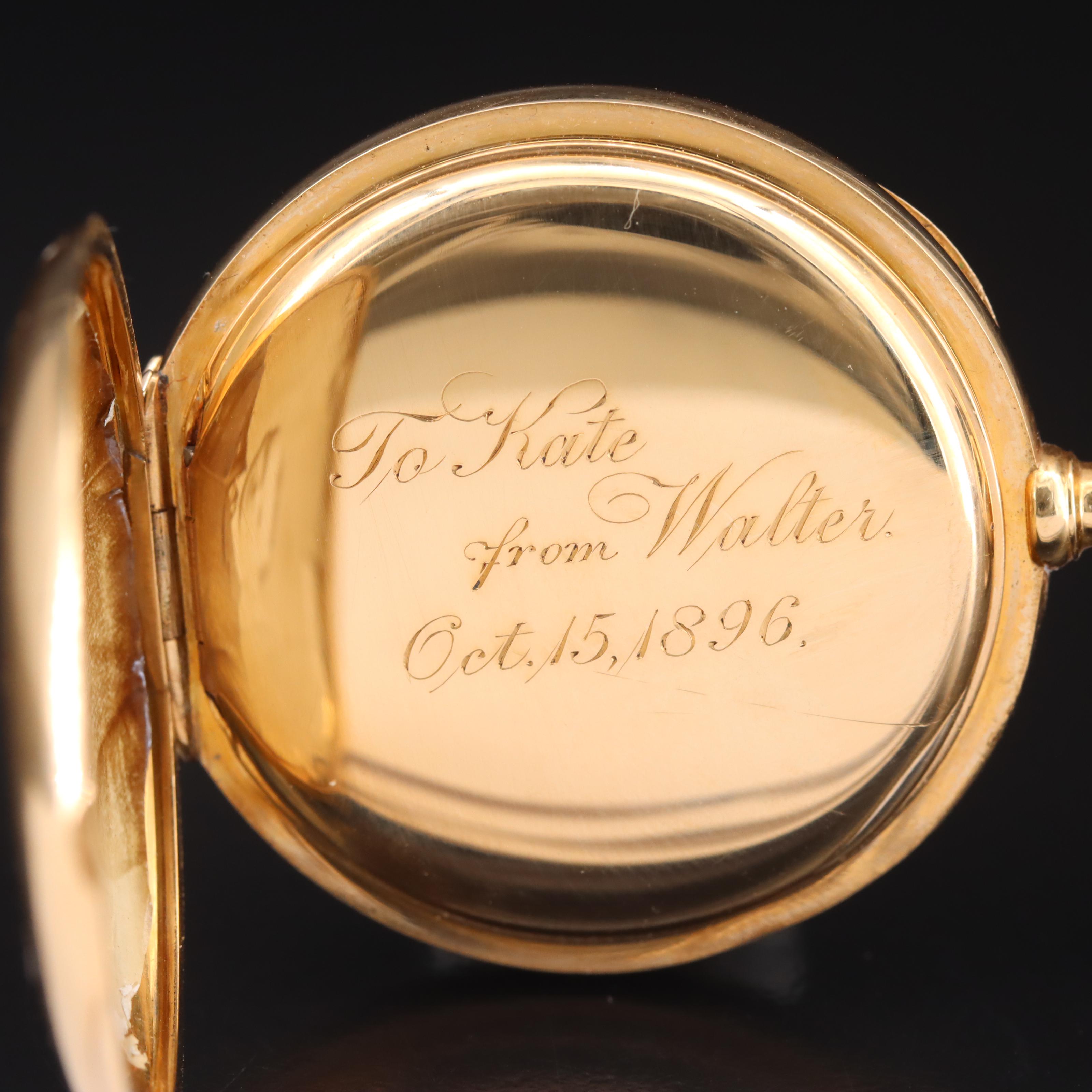 18K Swiss Pocket Watch for Geo. C. Schreve, San Francisco