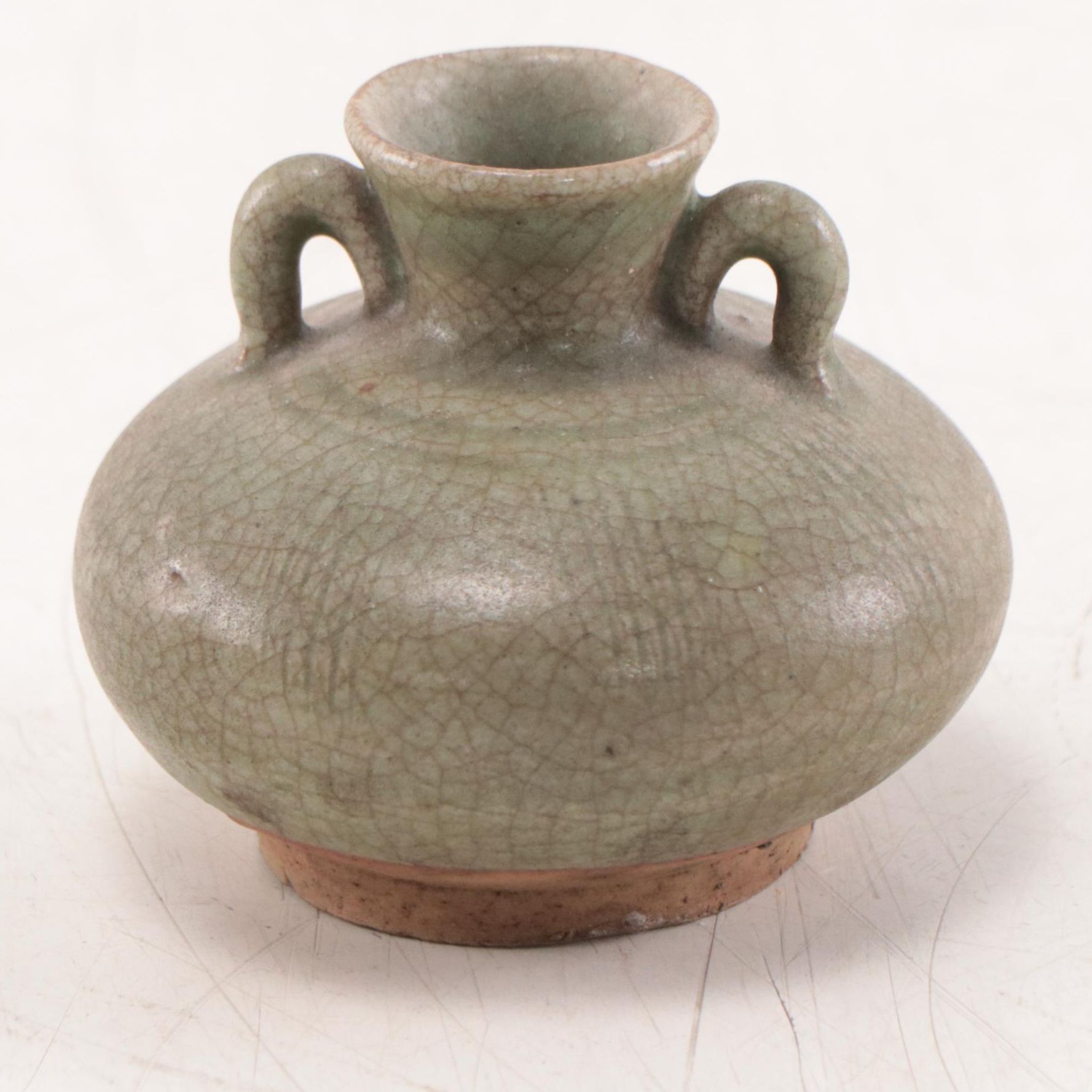 Thai Celadon Sukhothai Stoneware Vases, Mid-20th Century