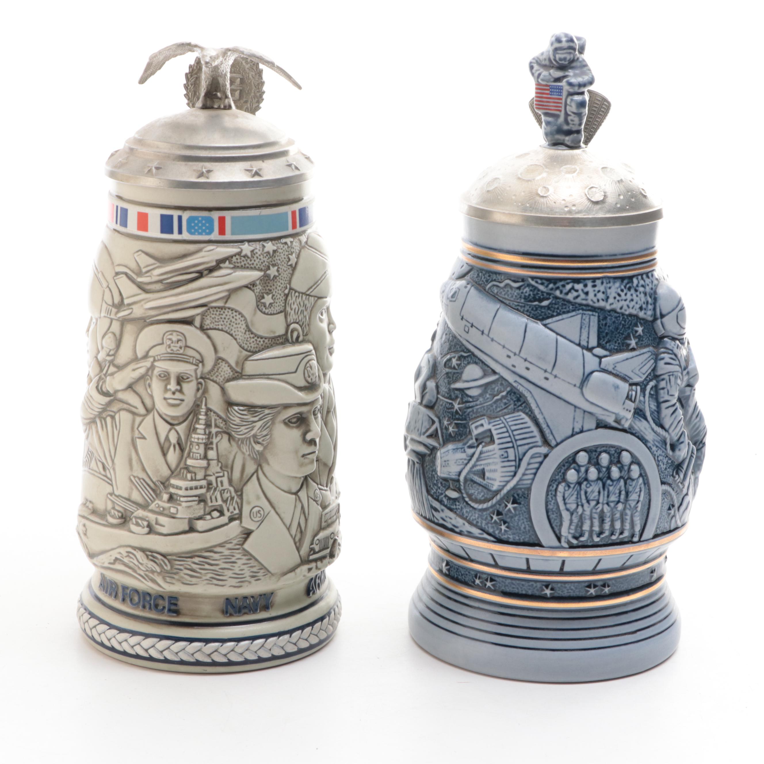 Ceramarte for Avon Commemorative Stoneware Beer Steins