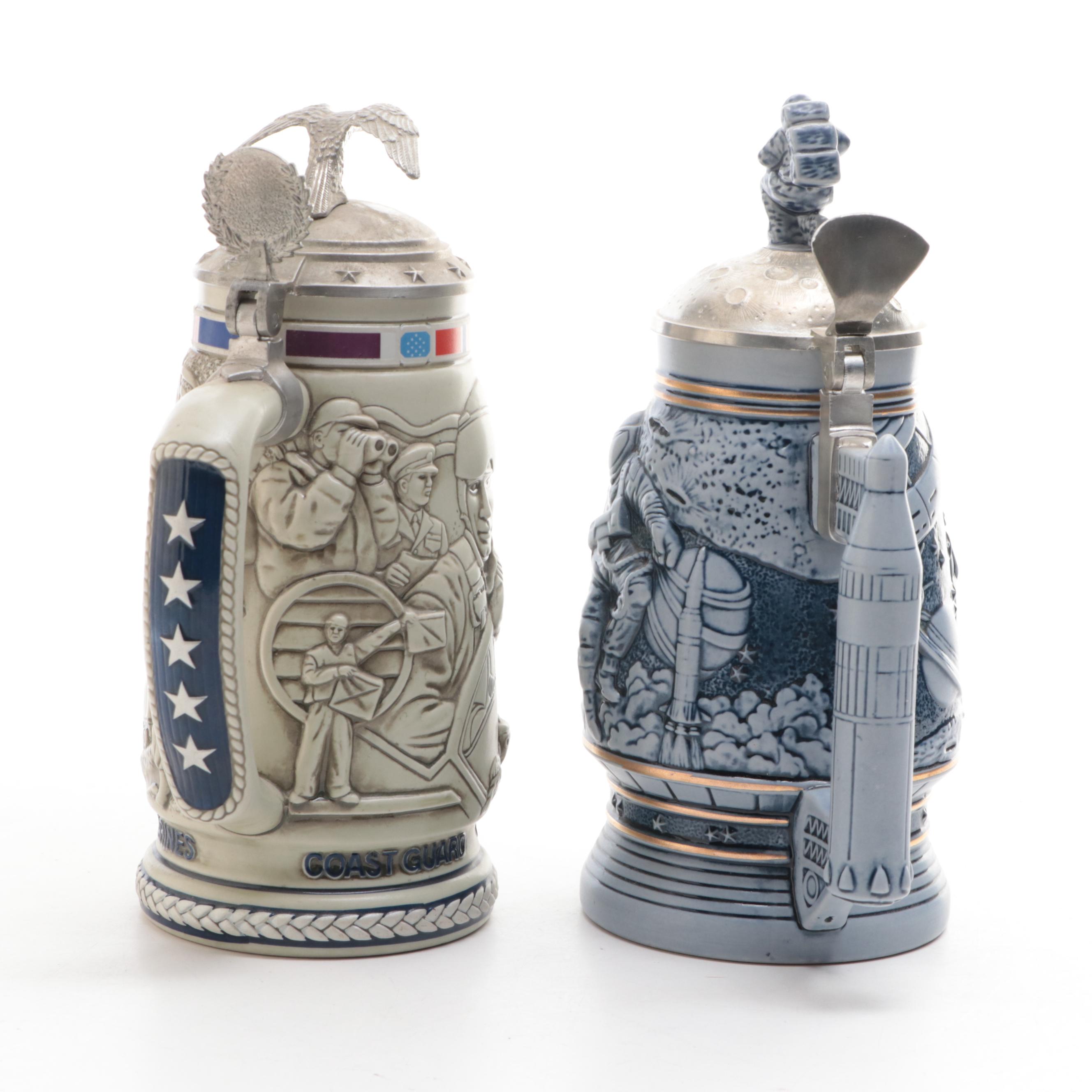 Ceramarte for Avon Commemorative Stoneware Beer Steins