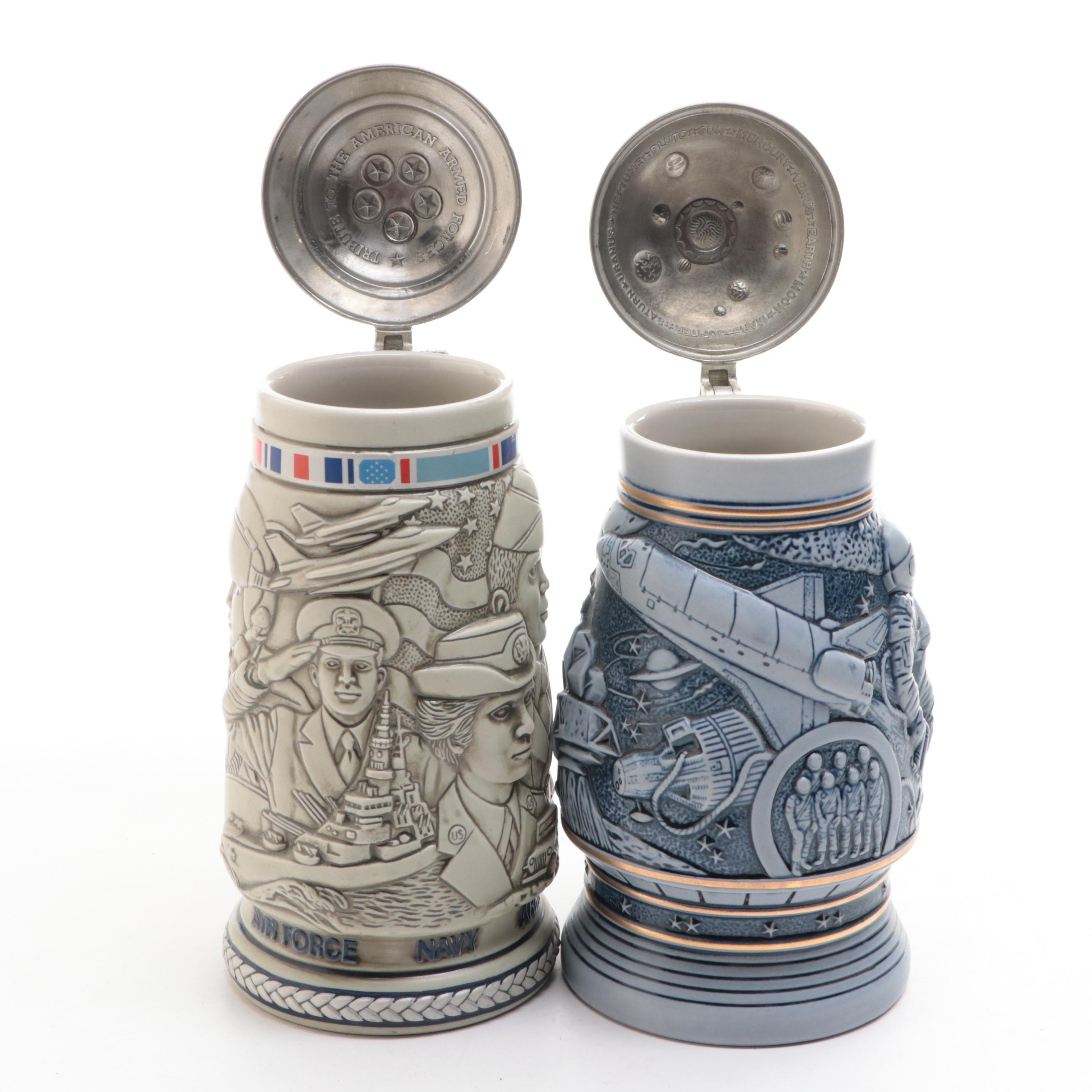 Ceramarte for Avon Commemorative Stoneware Beer Steins
