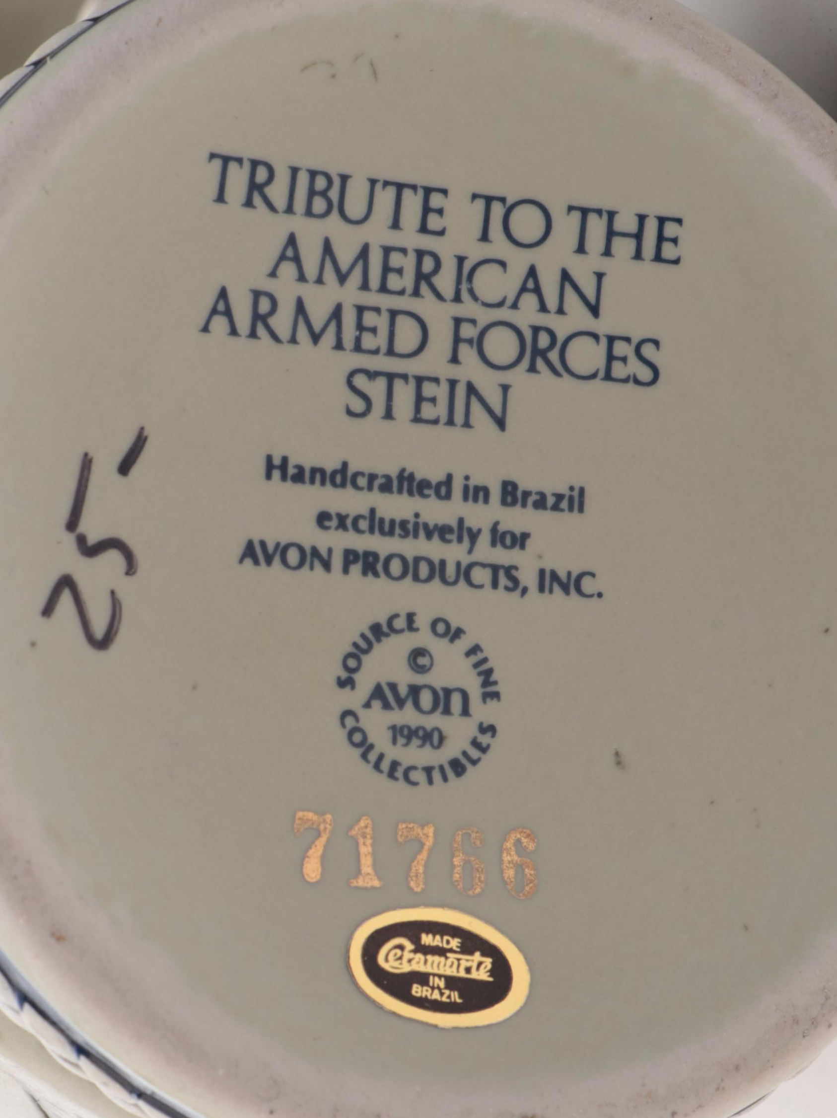 Ceramarte for Avon Commemorative Stoneware Beer Steins