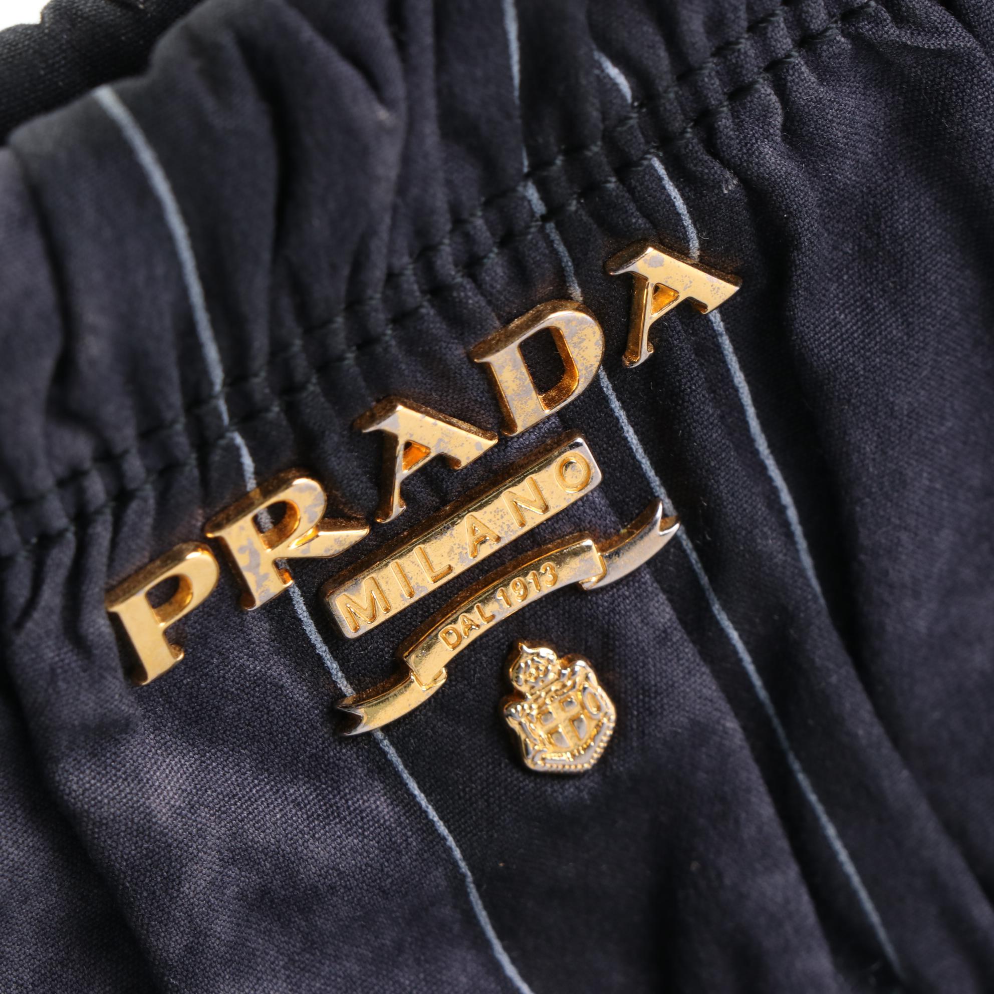 Prada Gaufre Nylon Clutch