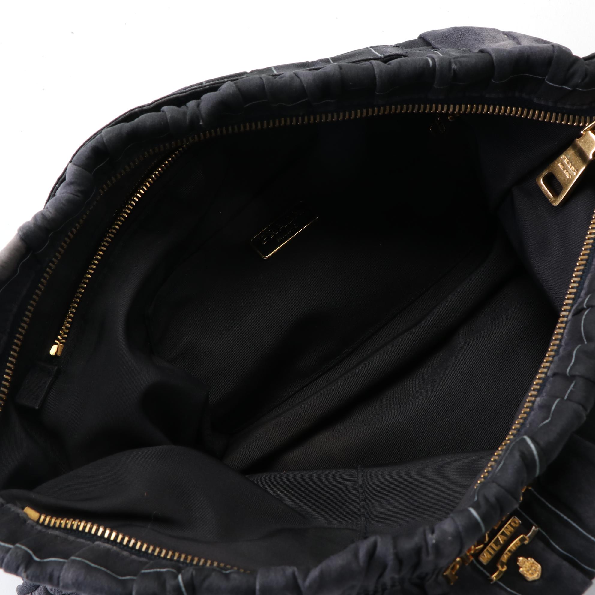 Prada Gaufre Nylon Clutch