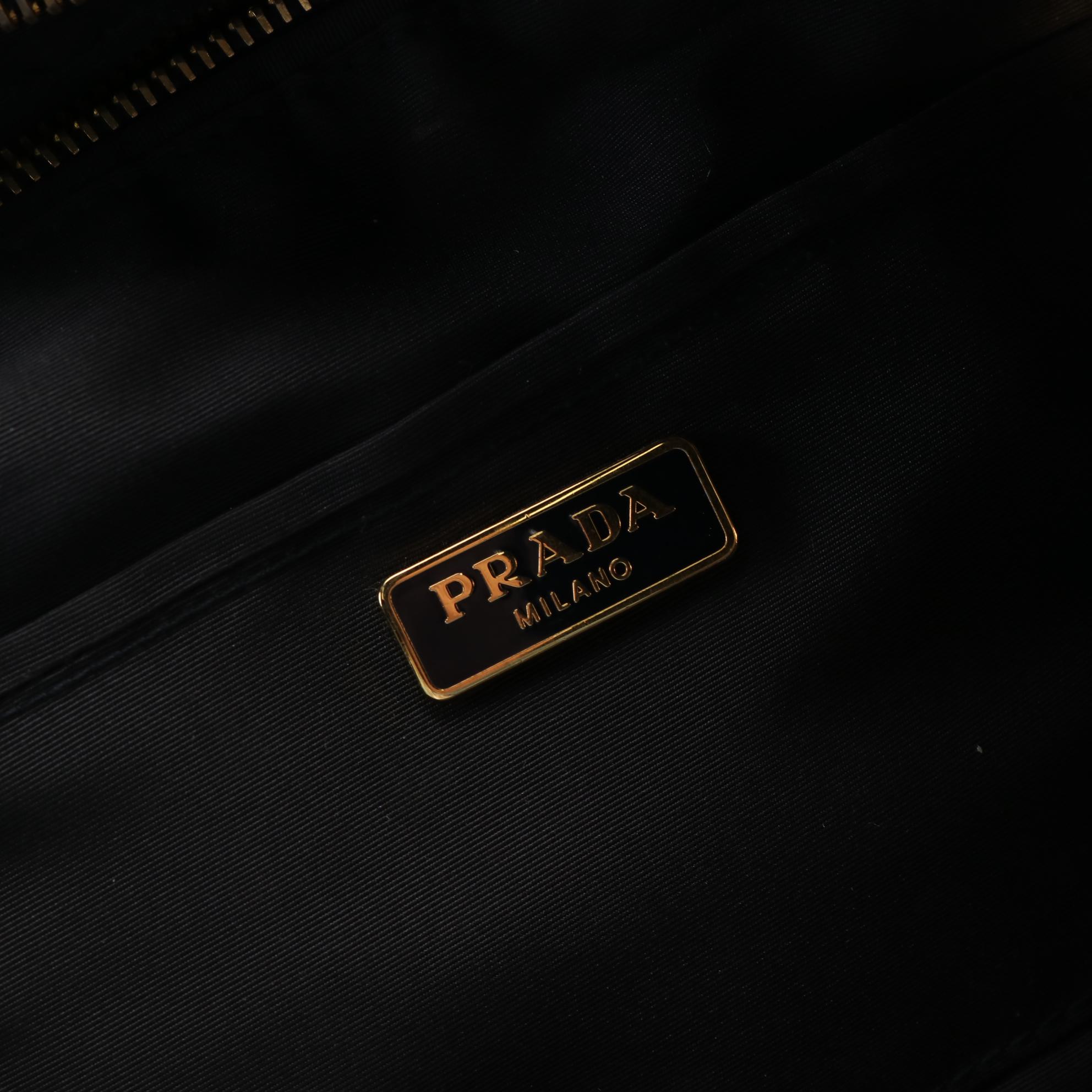 Prada Gaufre Nylon Clutch