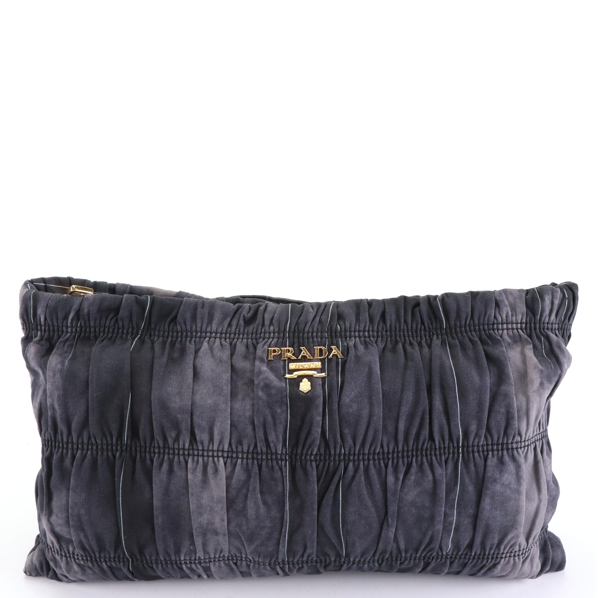 Prada Gaufre Nylon Clutch