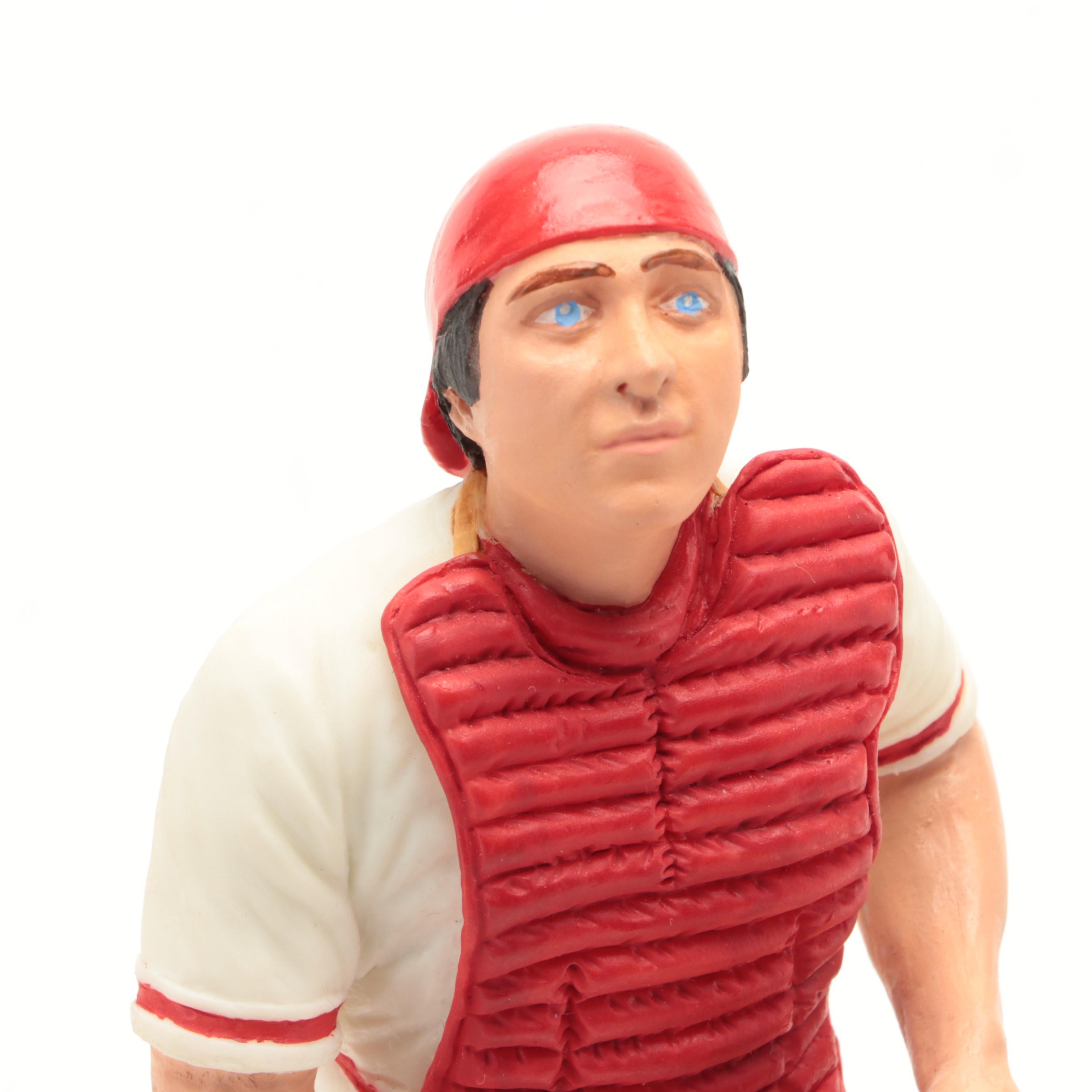 Gartlan Johnny Bench Signed Reds "Poised for Fame" Limited Ceramic Figurine