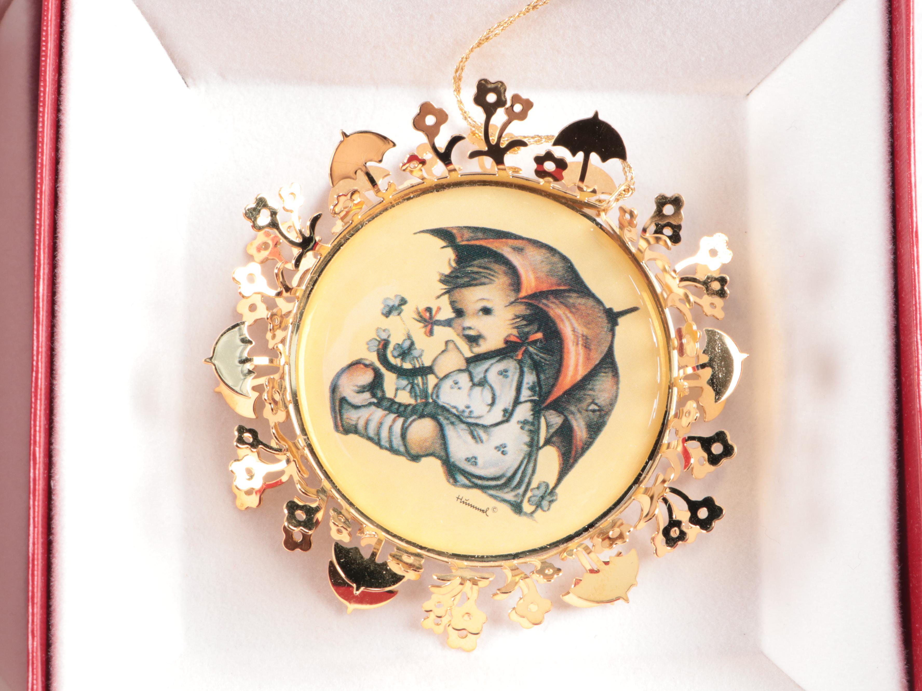 Danbury Mint Hummel Gold Collection Christmas Ornaments