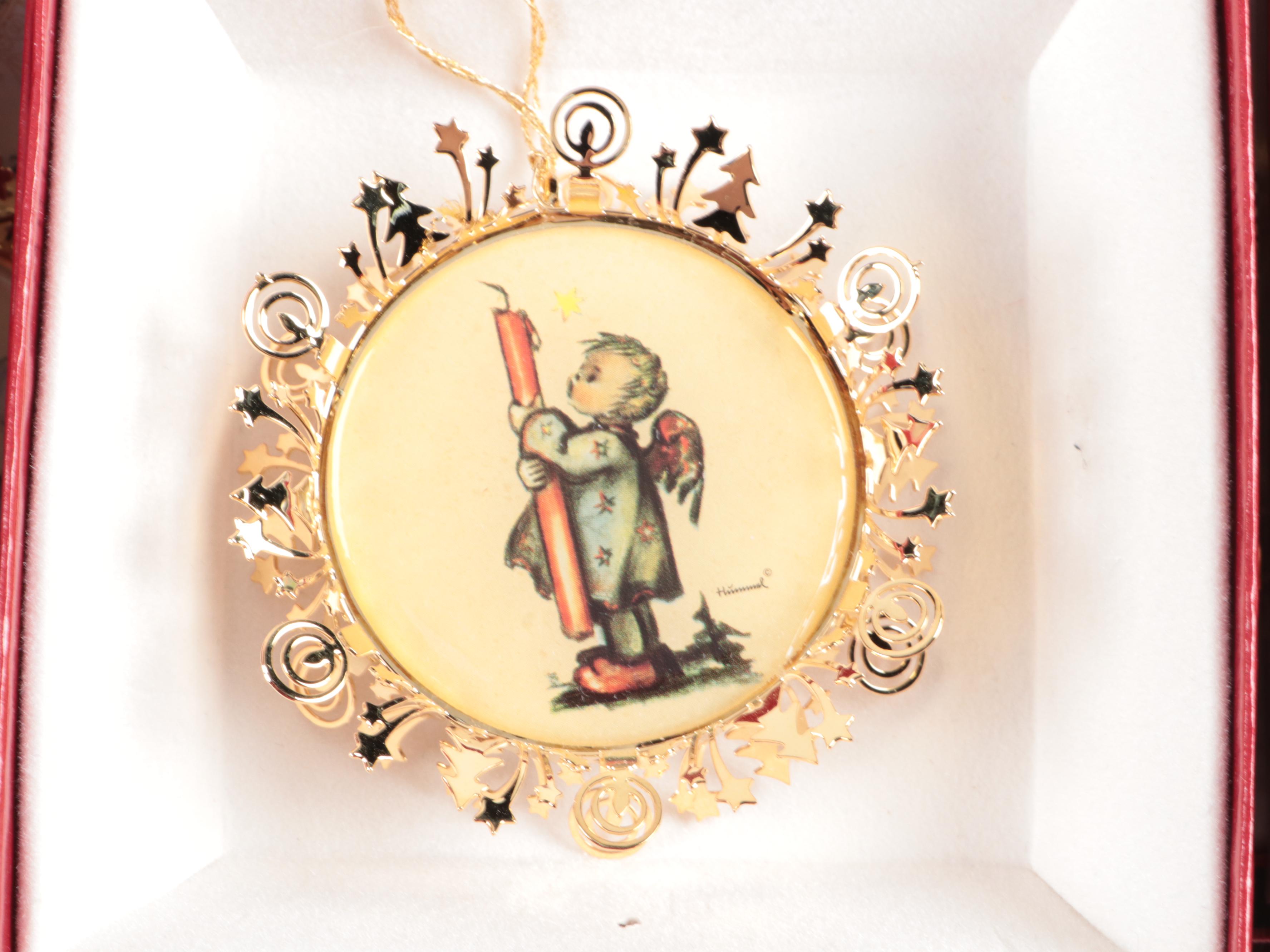 Danbury Mint Hummel Gold Collection Christmas Ornaments