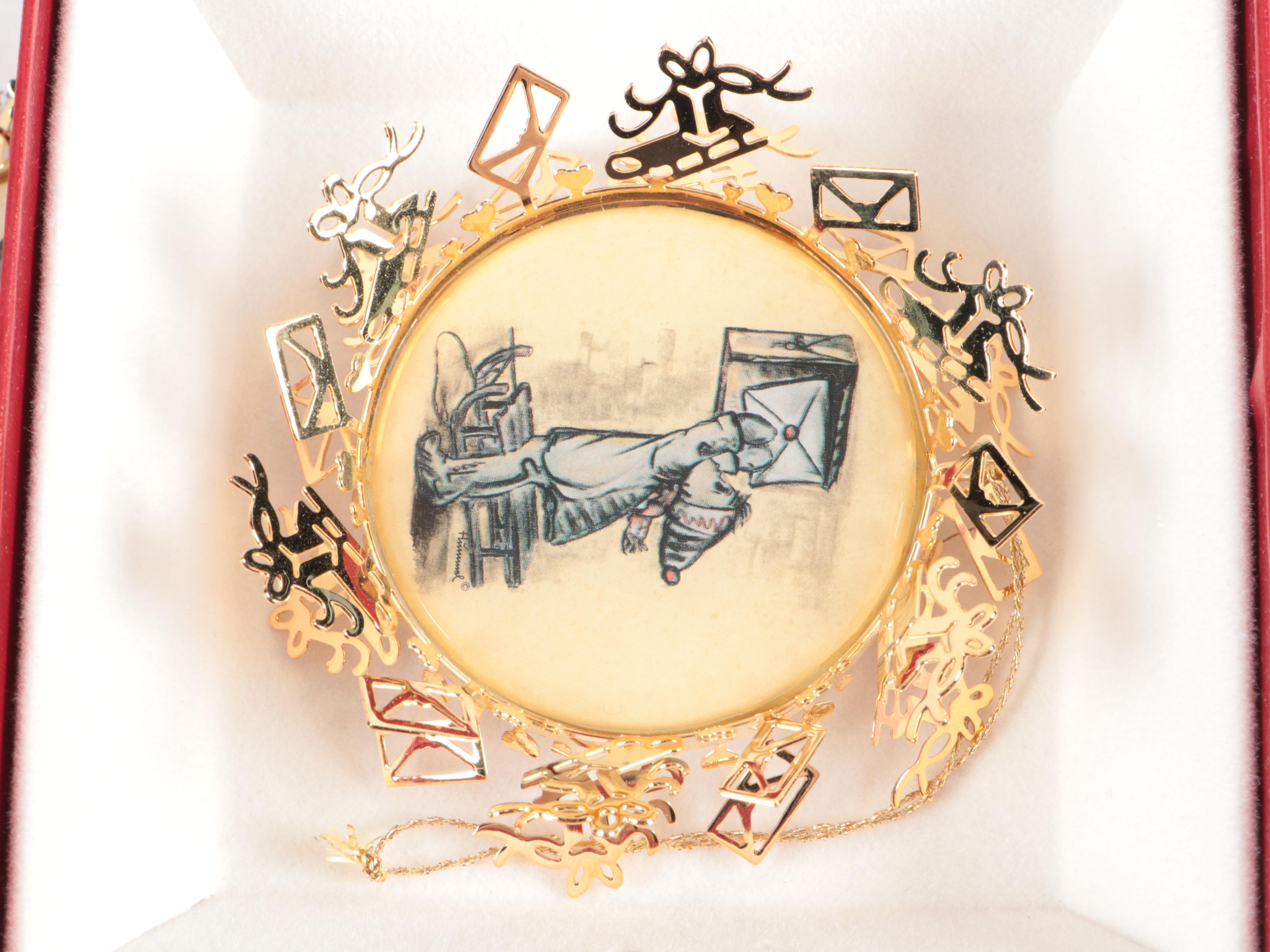 Danbury Mint Hummel Gold Collection Christmas Ornaments