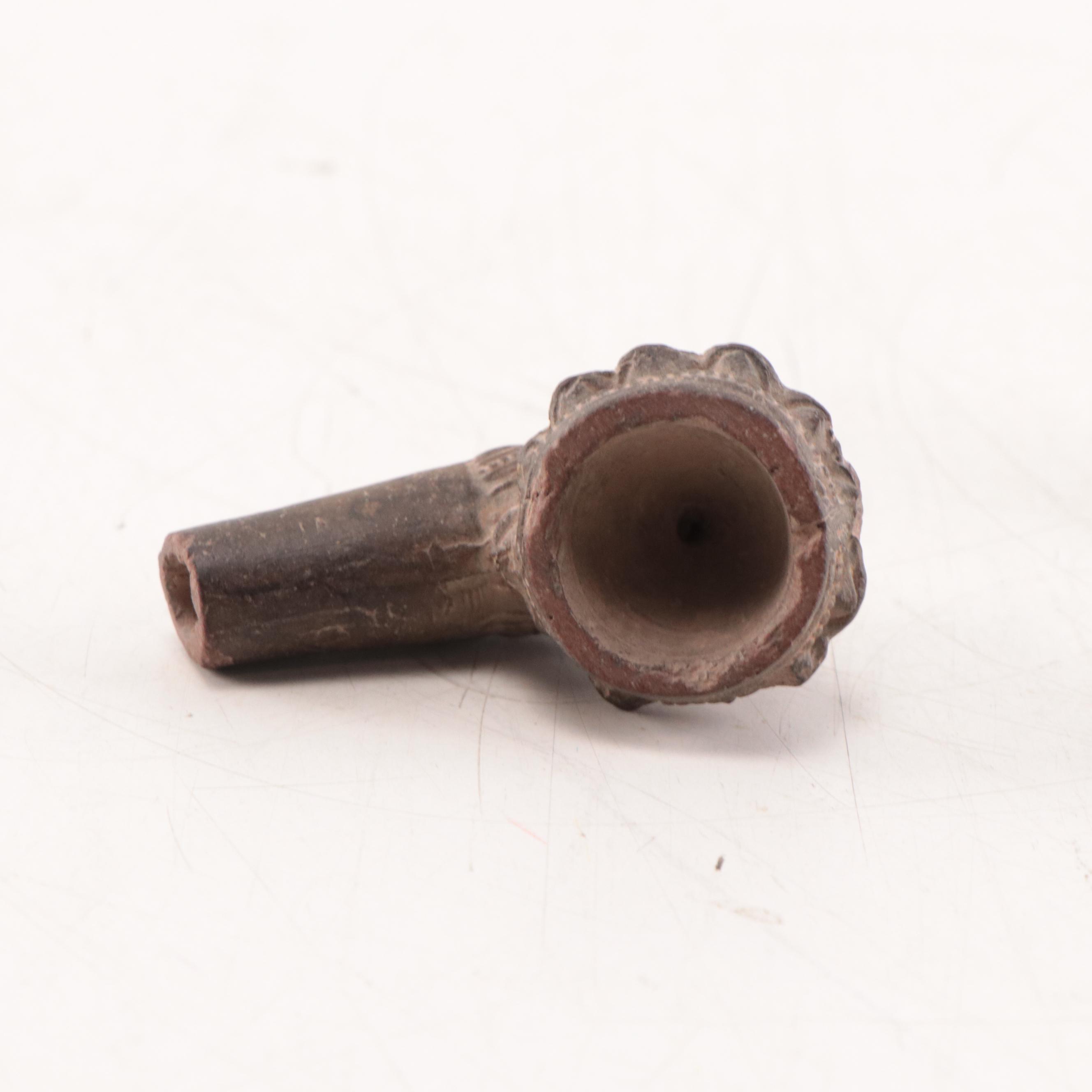 Laotian Khmer Stoneware Pipe Bowls, Circa 1300