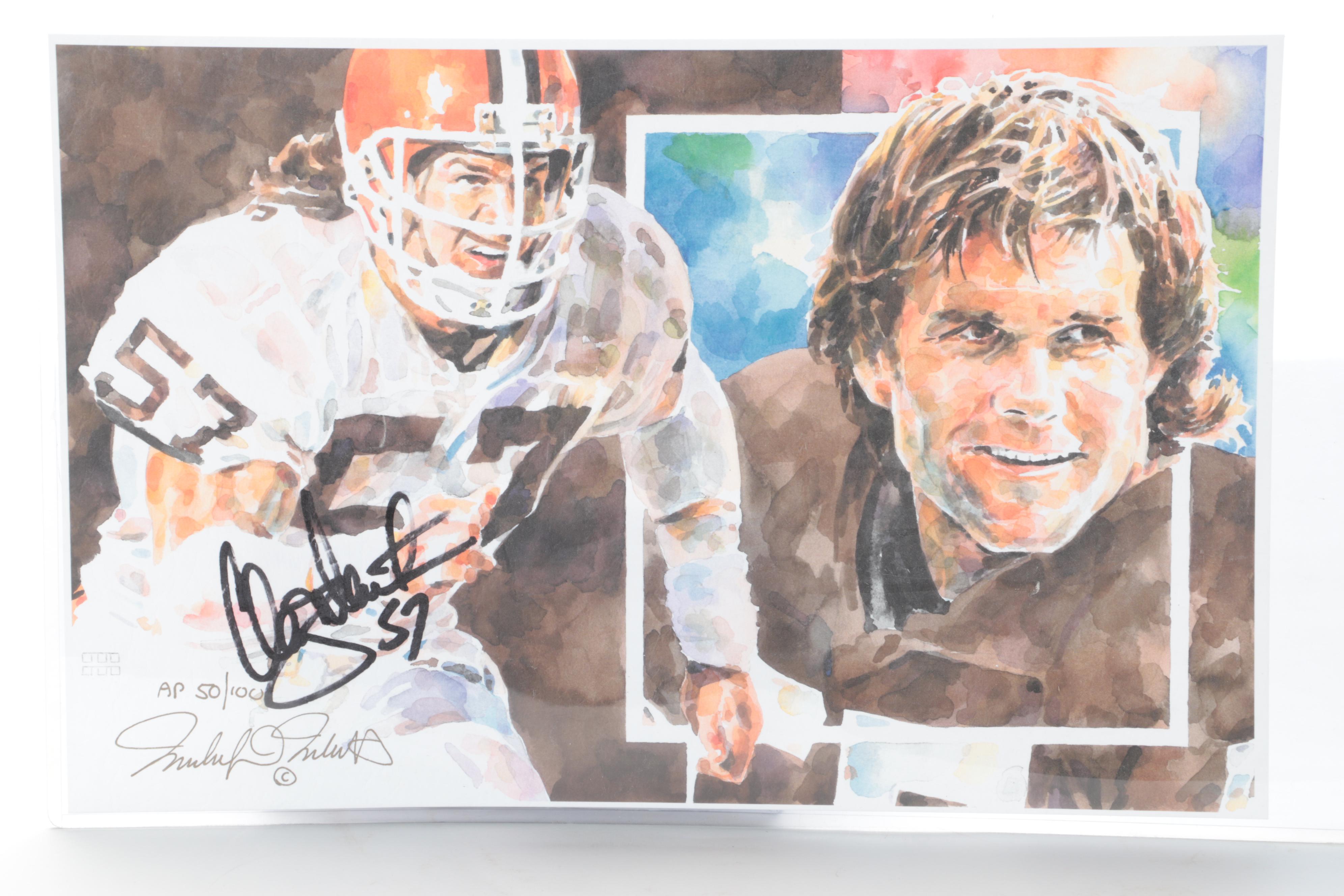 Cleveland Browns Signed Footballs, Giclées and More Including Collins, Dixon