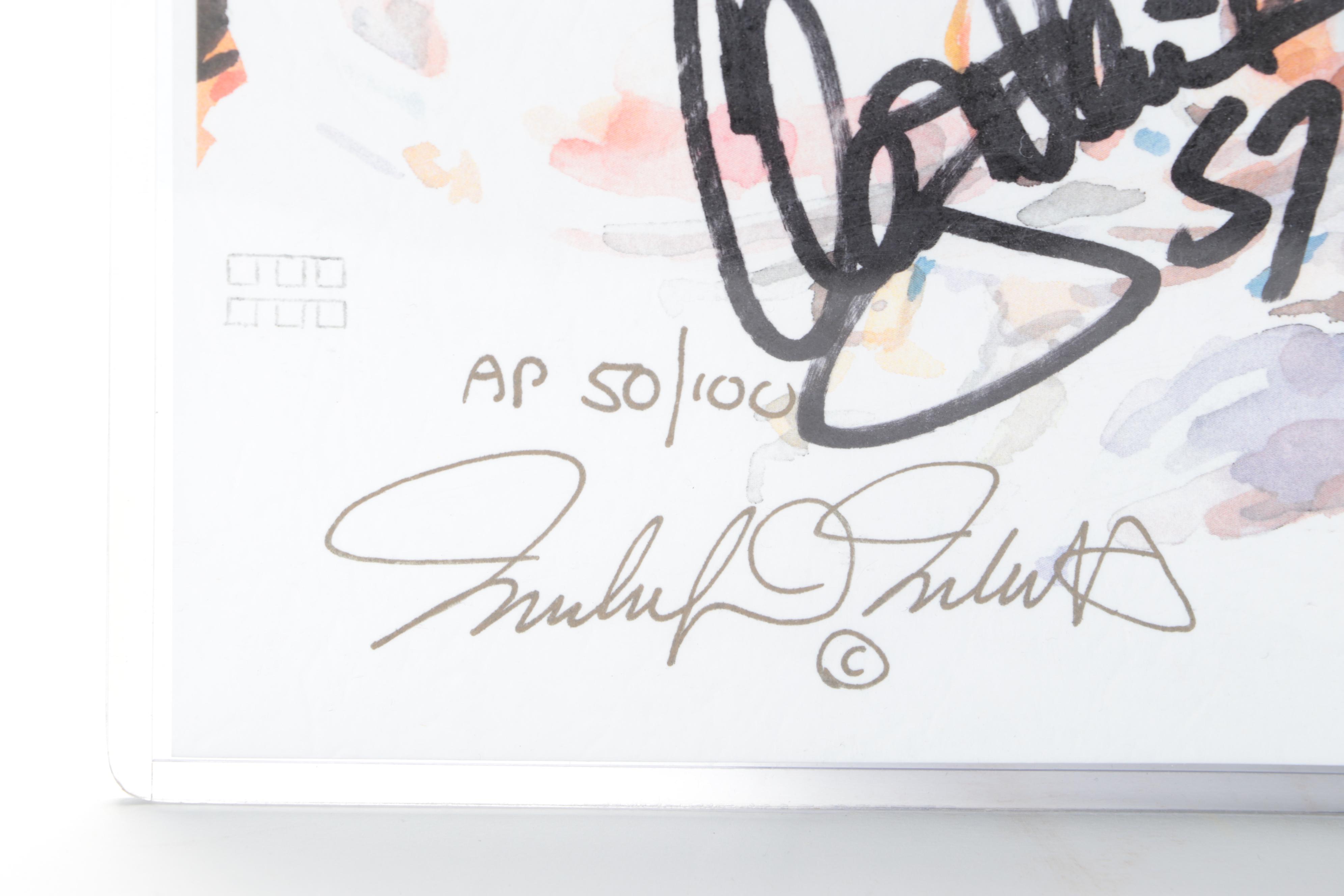 Cleveland Browns Signed Footballs, Giclées and More Including Collins, Dixon