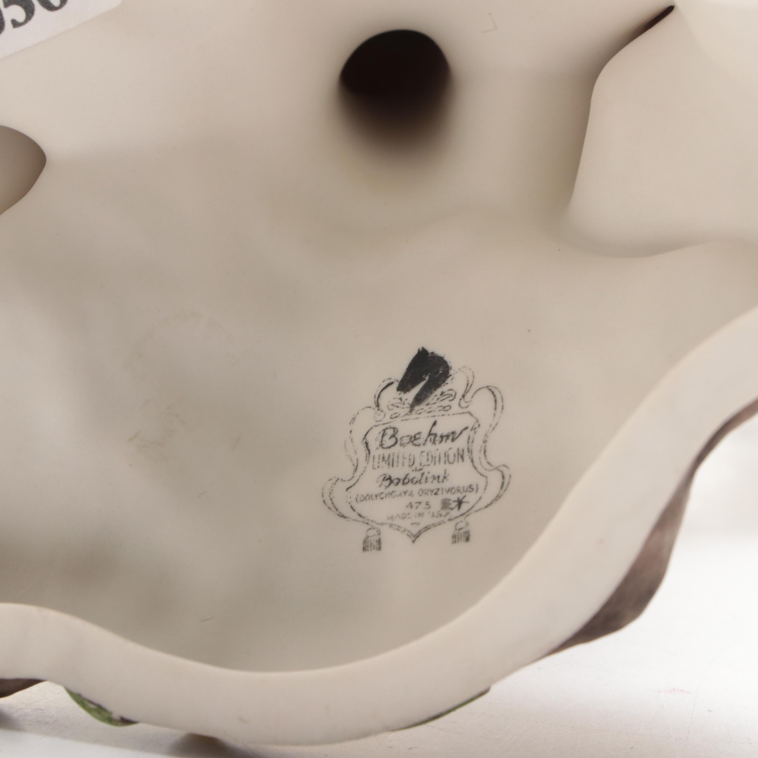 Boehm Limited Edition "Bobolink" Porcelain Figurine, Mid to Late 20th Century