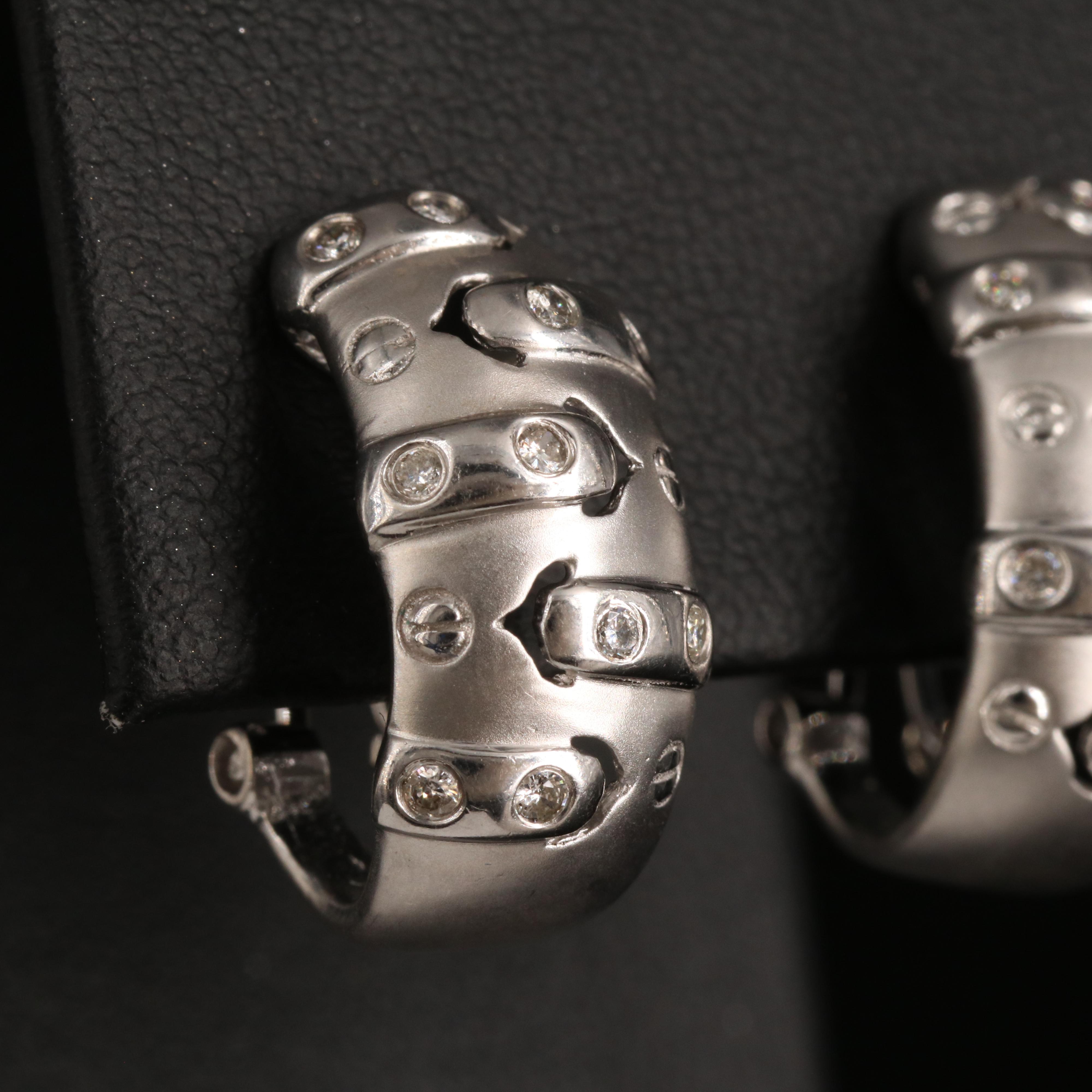 14K 0.30 CTW Diamond J Hoop Earrings