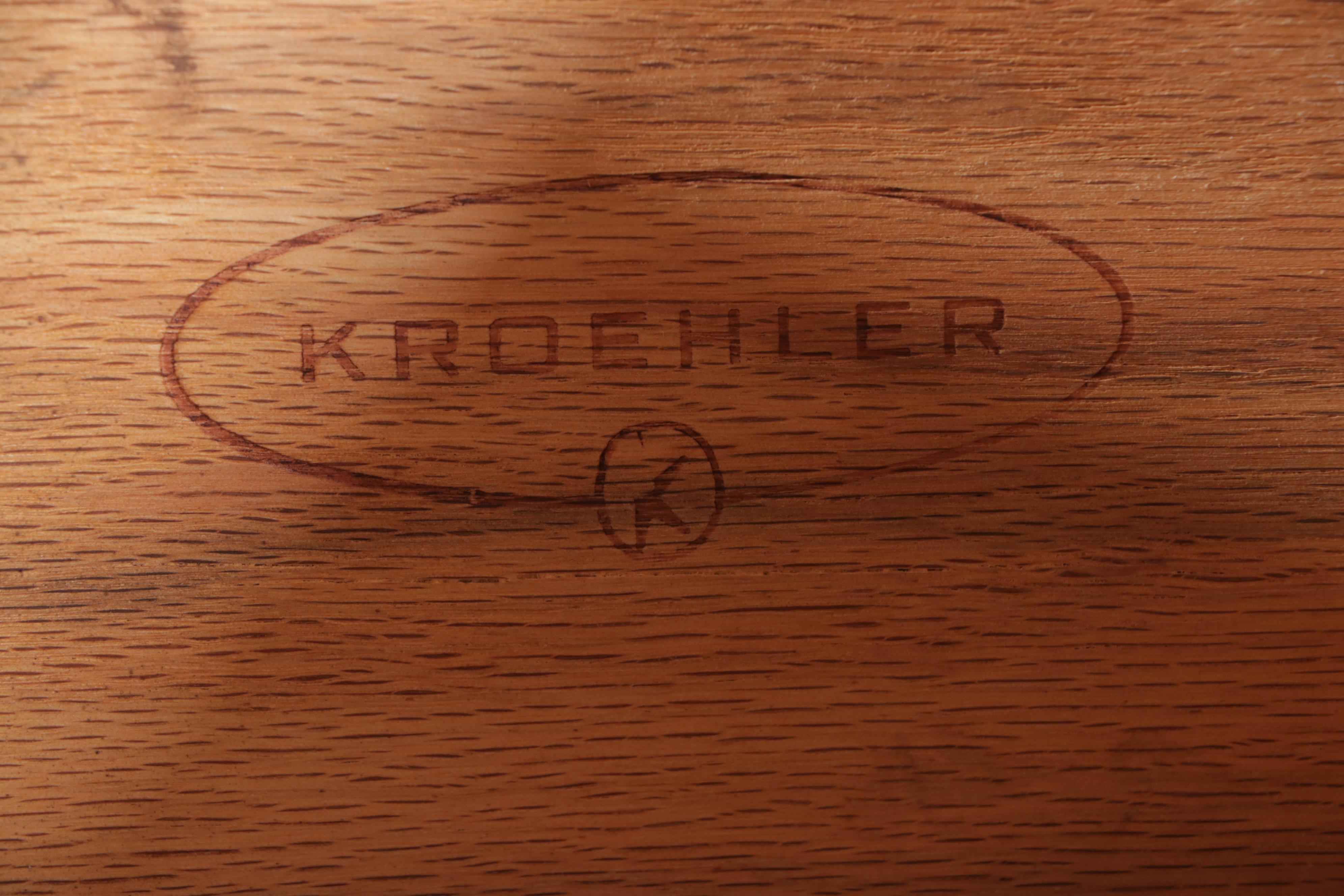 Kroehler French Provincial Style Oak Clothes Press