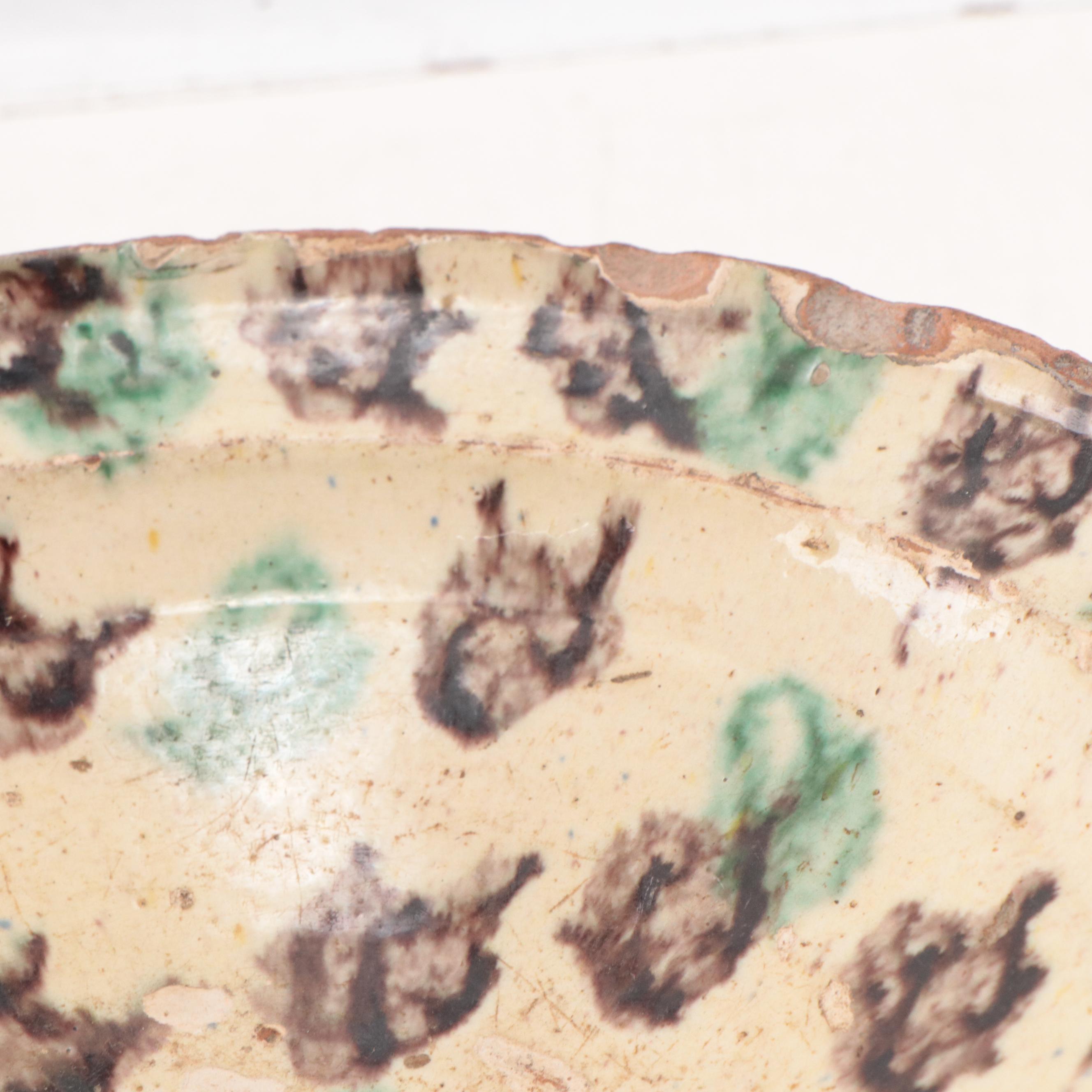 Afghani Nishapur Style Earthenware Serving Bowl