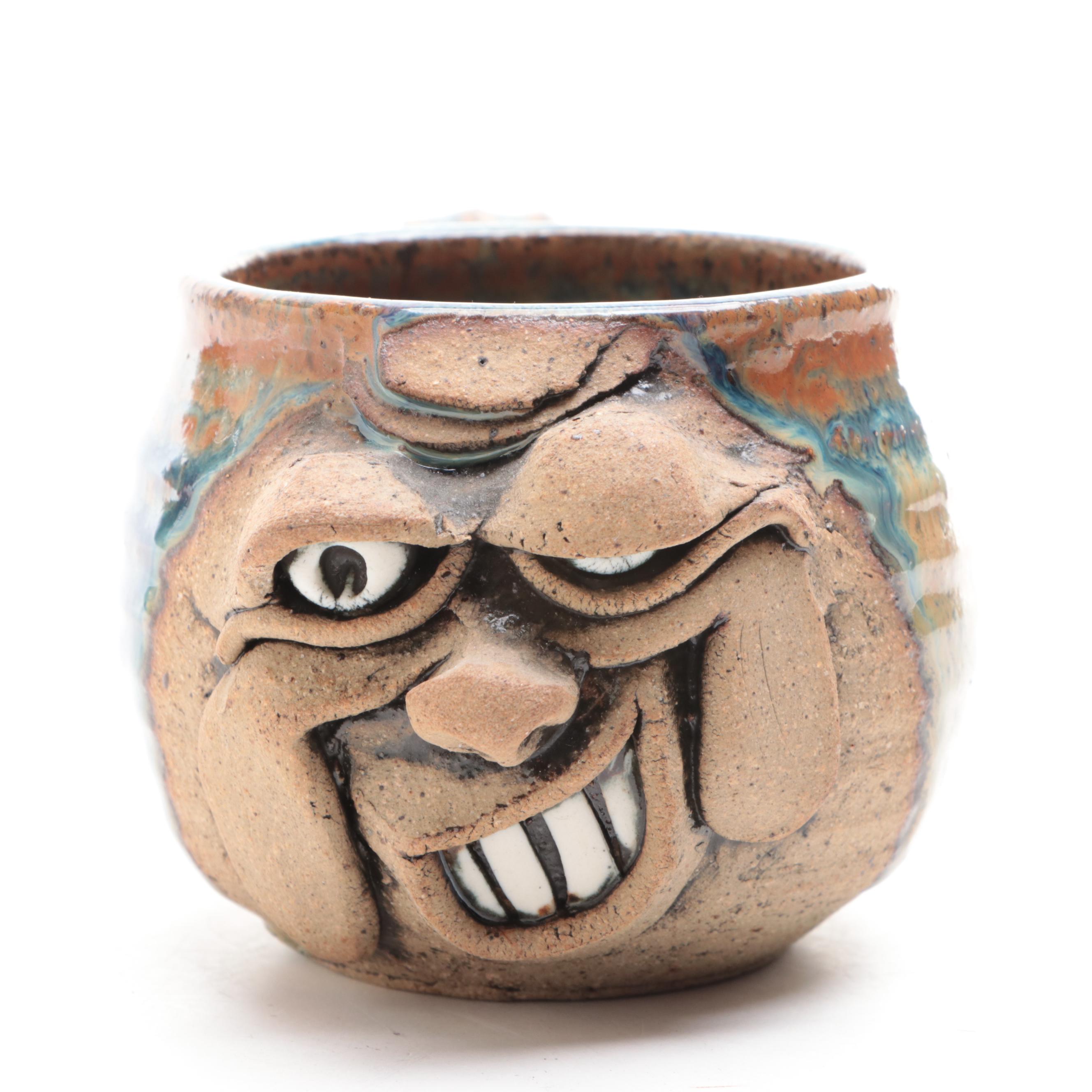 Studio Pottery Character Mugs and Figurine