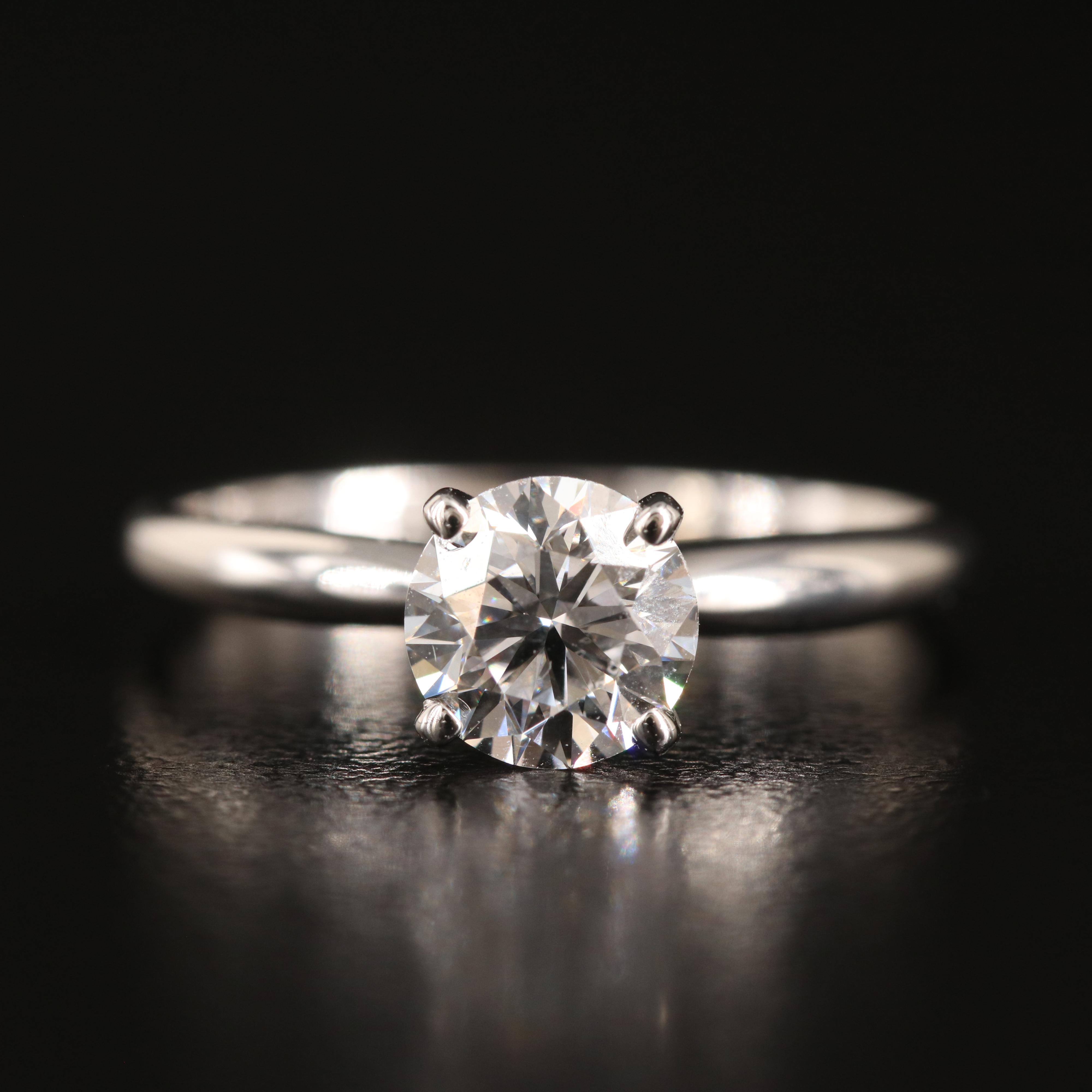 14K 1.00 CT Lab Grown Diamond Solitaire Ring with IGI Report