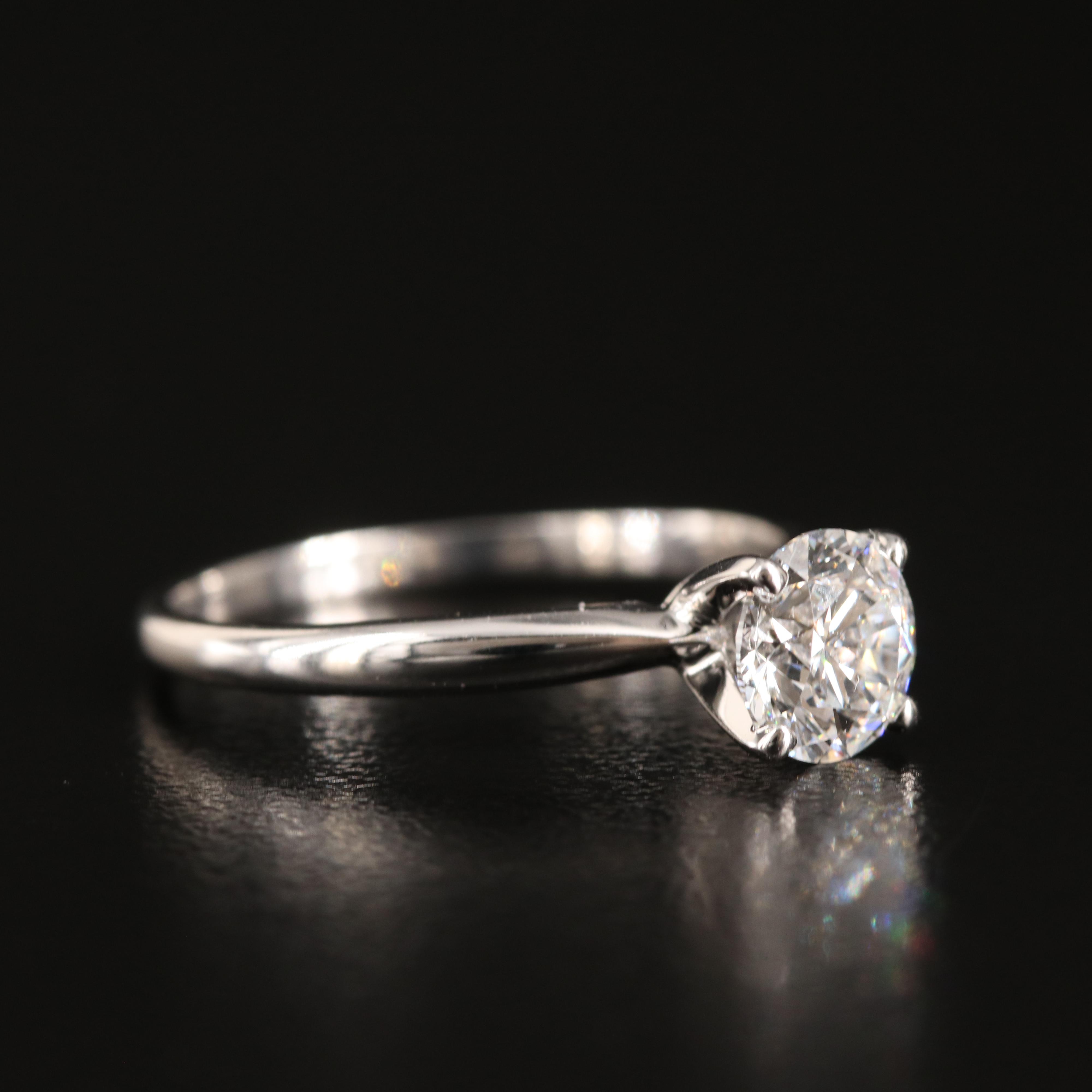 14K 1.00 CT Lab Grown Diamond Solitaire Ring with IGI Report