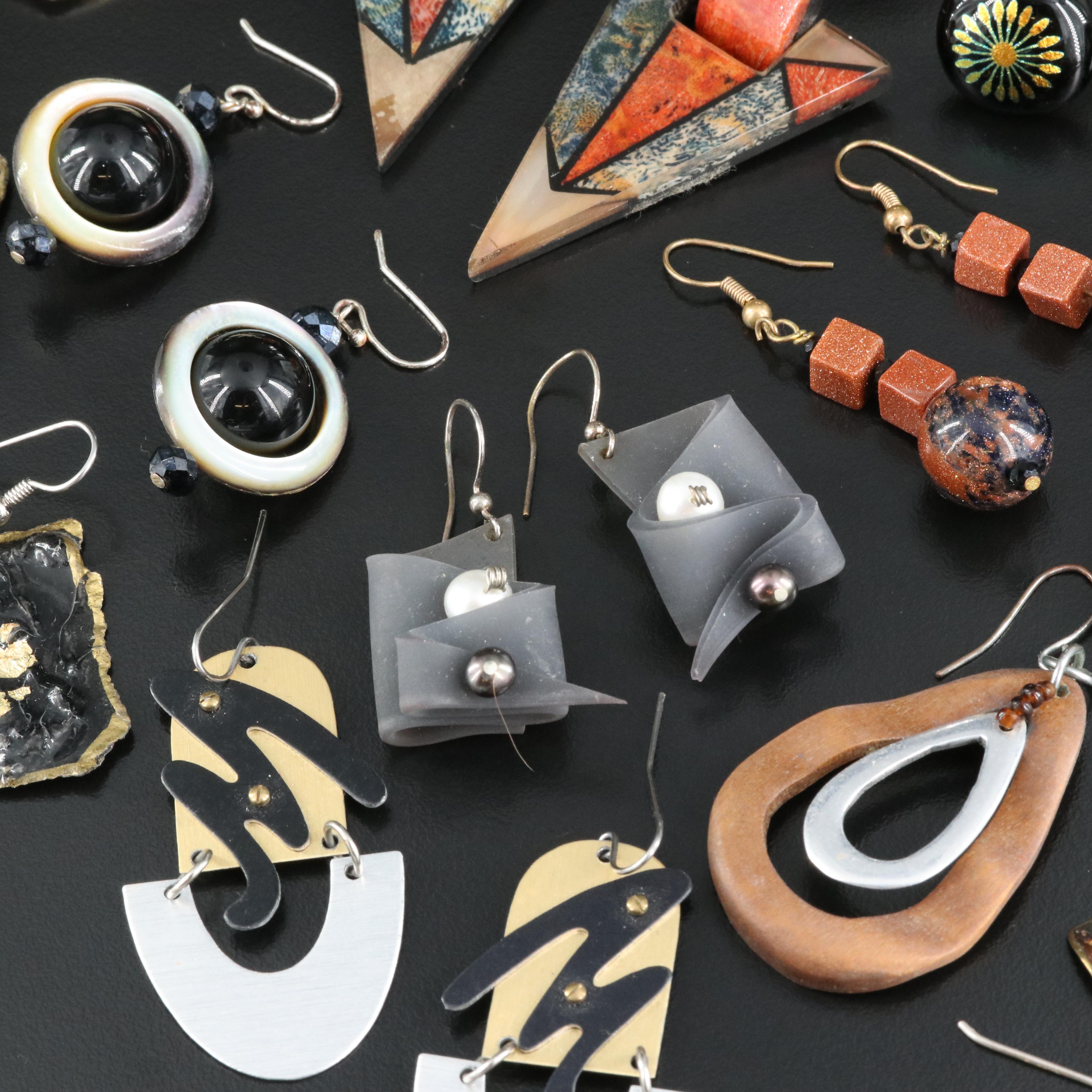 Assorted Jewelry Including Sterling, Jon Klar, Les Bernard, Coral and Pearl