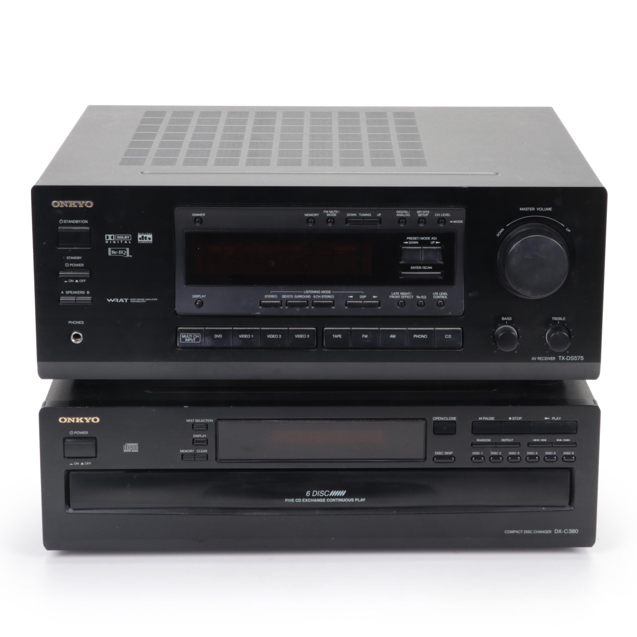Onkyo AV Receiver and Six-Disc CD Changer