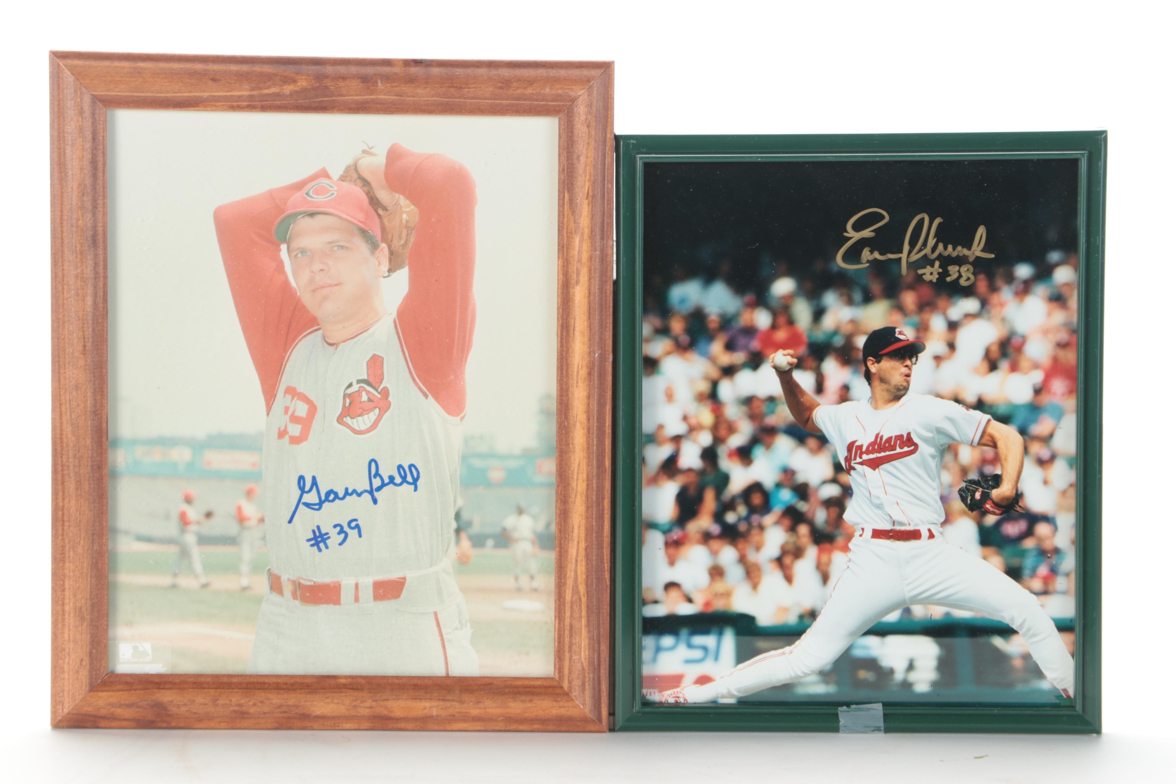 Cleveland Indians Signed Giclées with Signed Baseballs, Flag, Bats and More