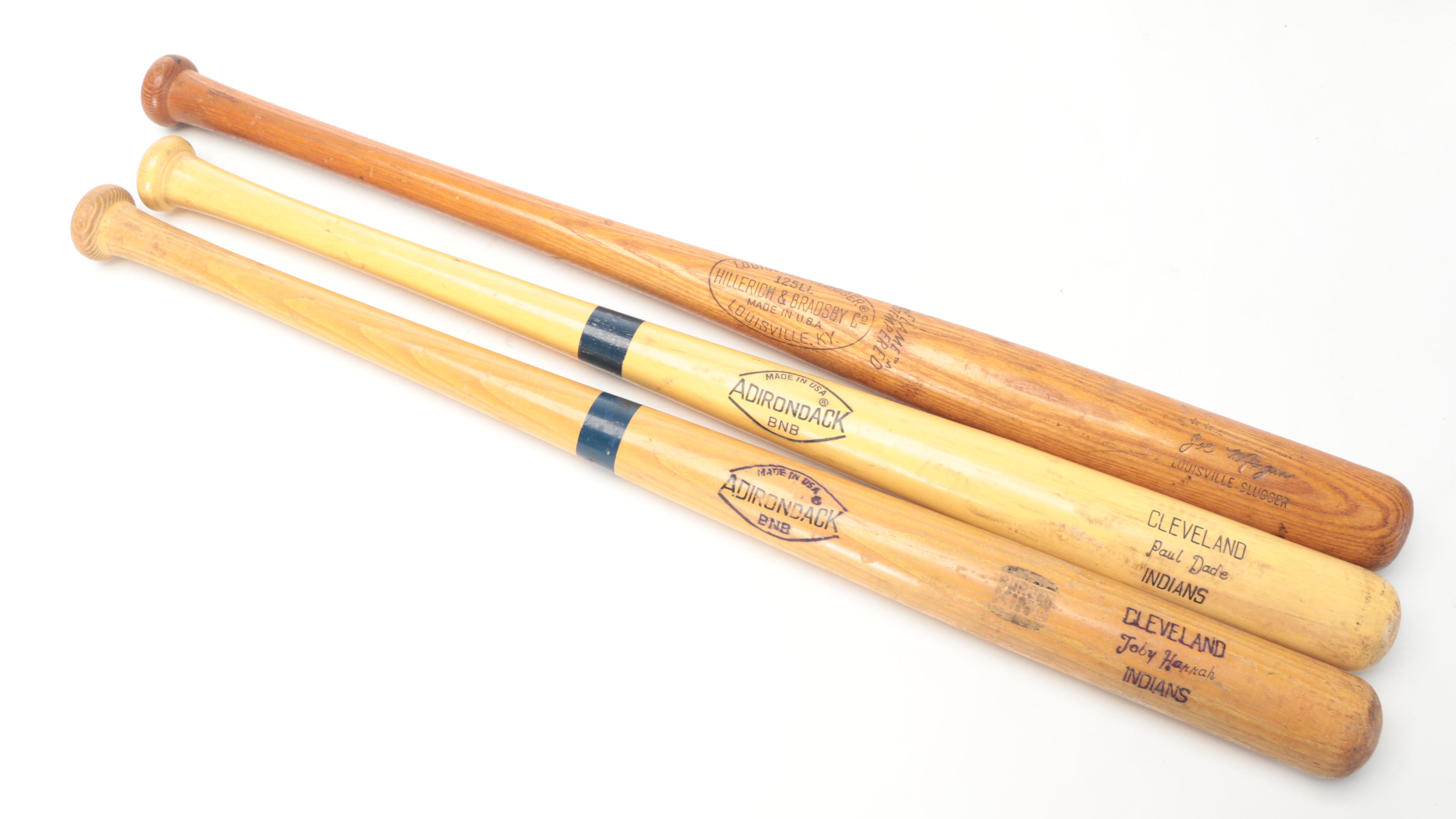 Cleveland Indians Signed Giclées with Signed Baseballs, Flag, Bats and More