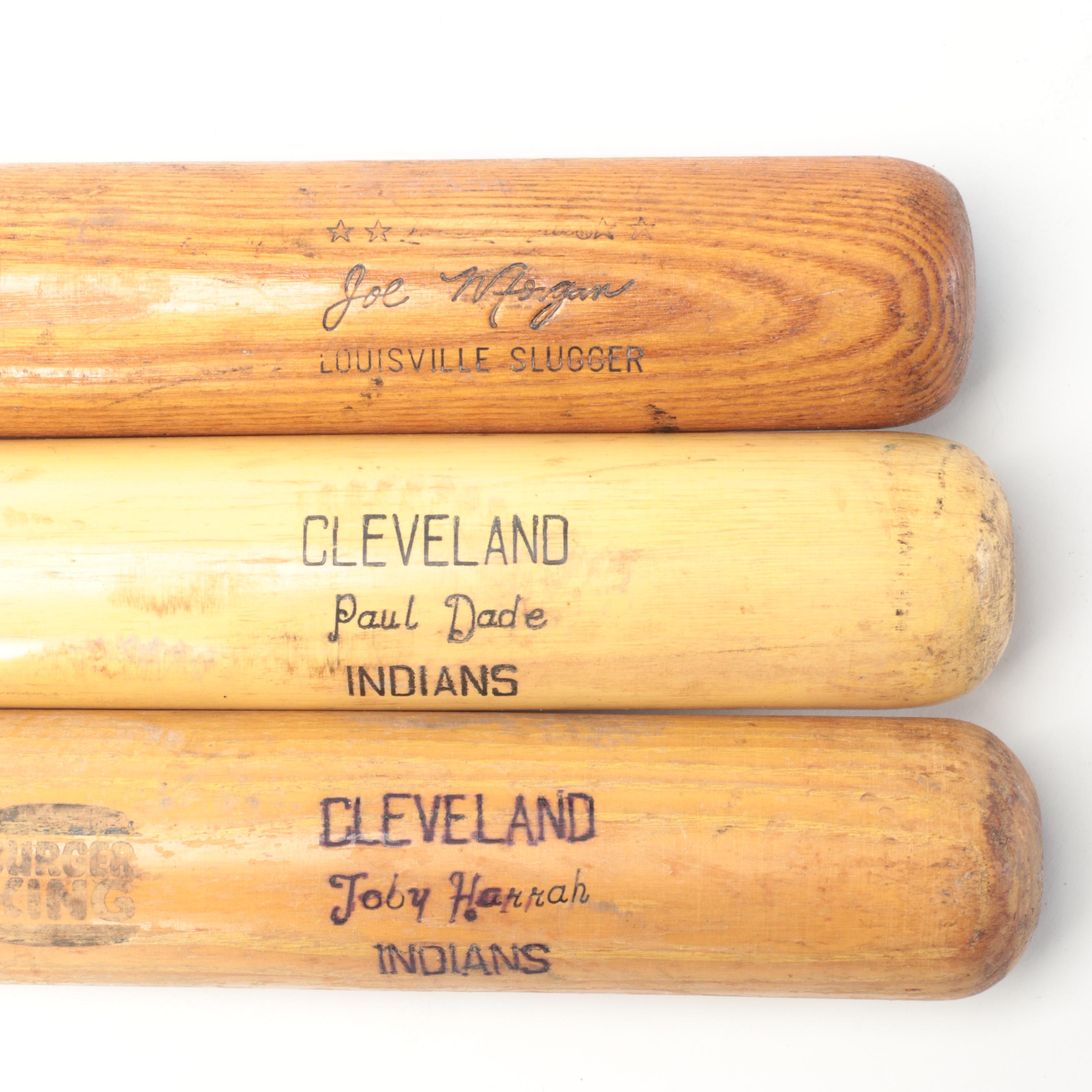 Cleveland Indians Signed Giclées with Signed Baseballs, Flag, Bats and More