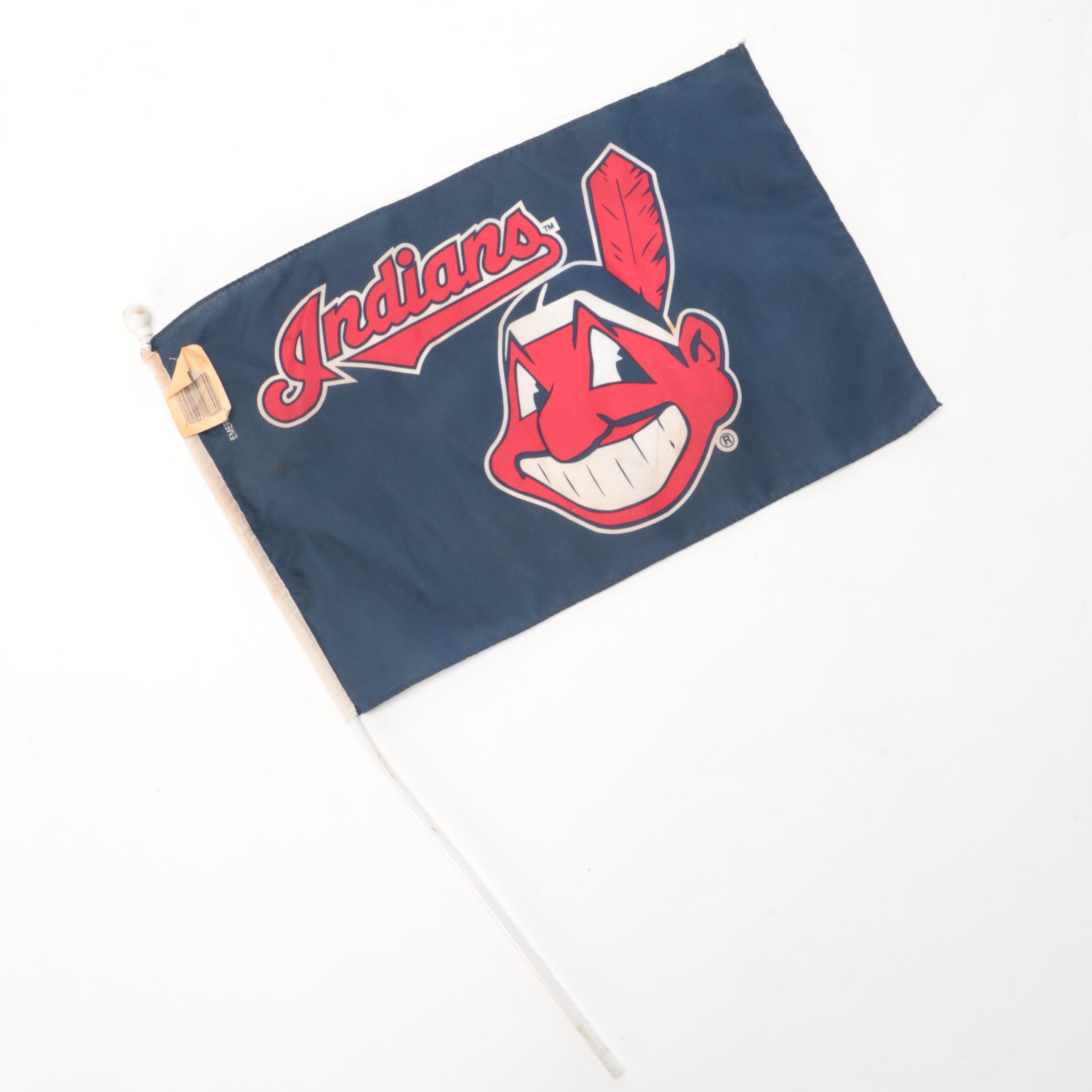 Cleveland Indians Signed Giclées with Signed Baseballs, Flag, Bats and More