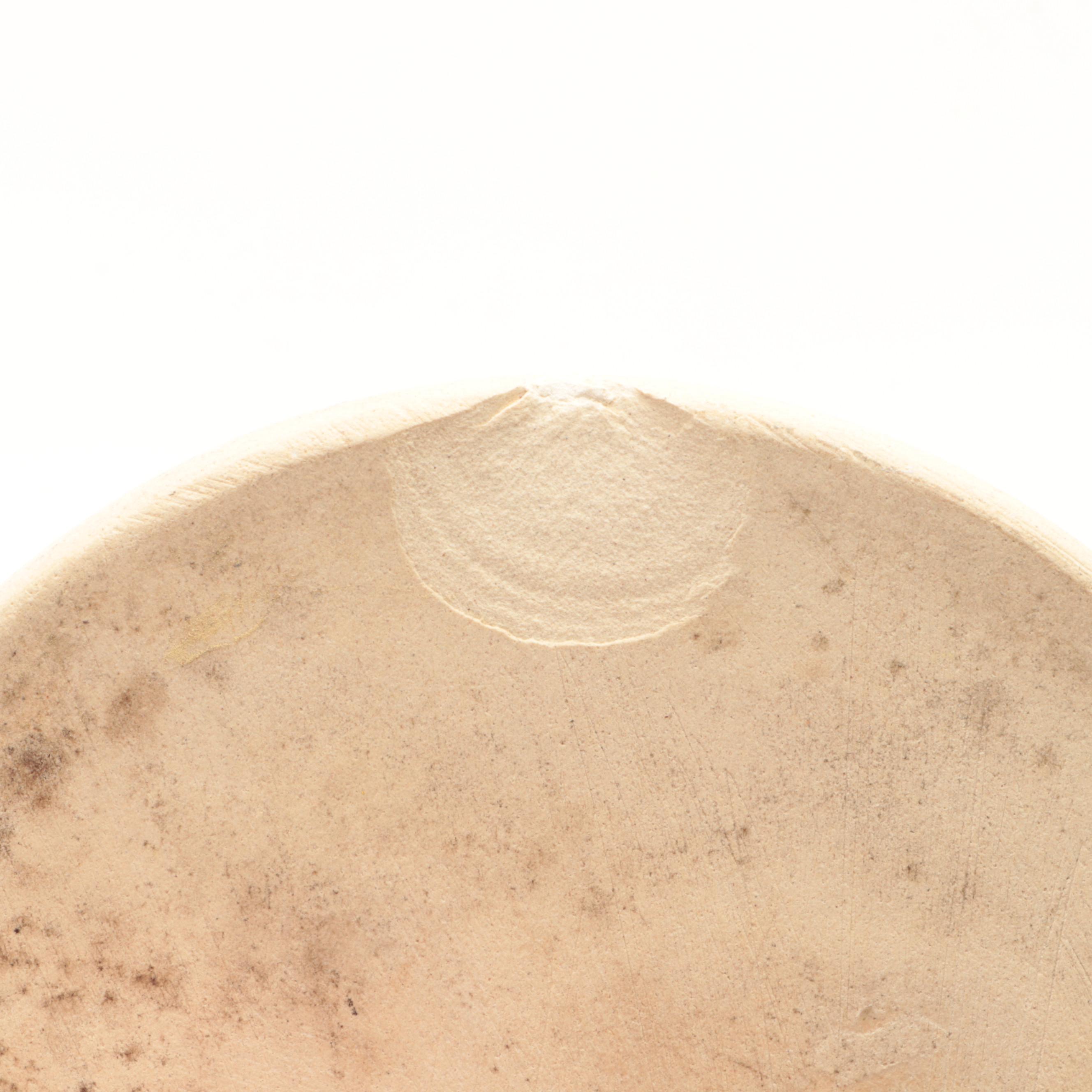 Blue Banded Creamware Wine Cooler